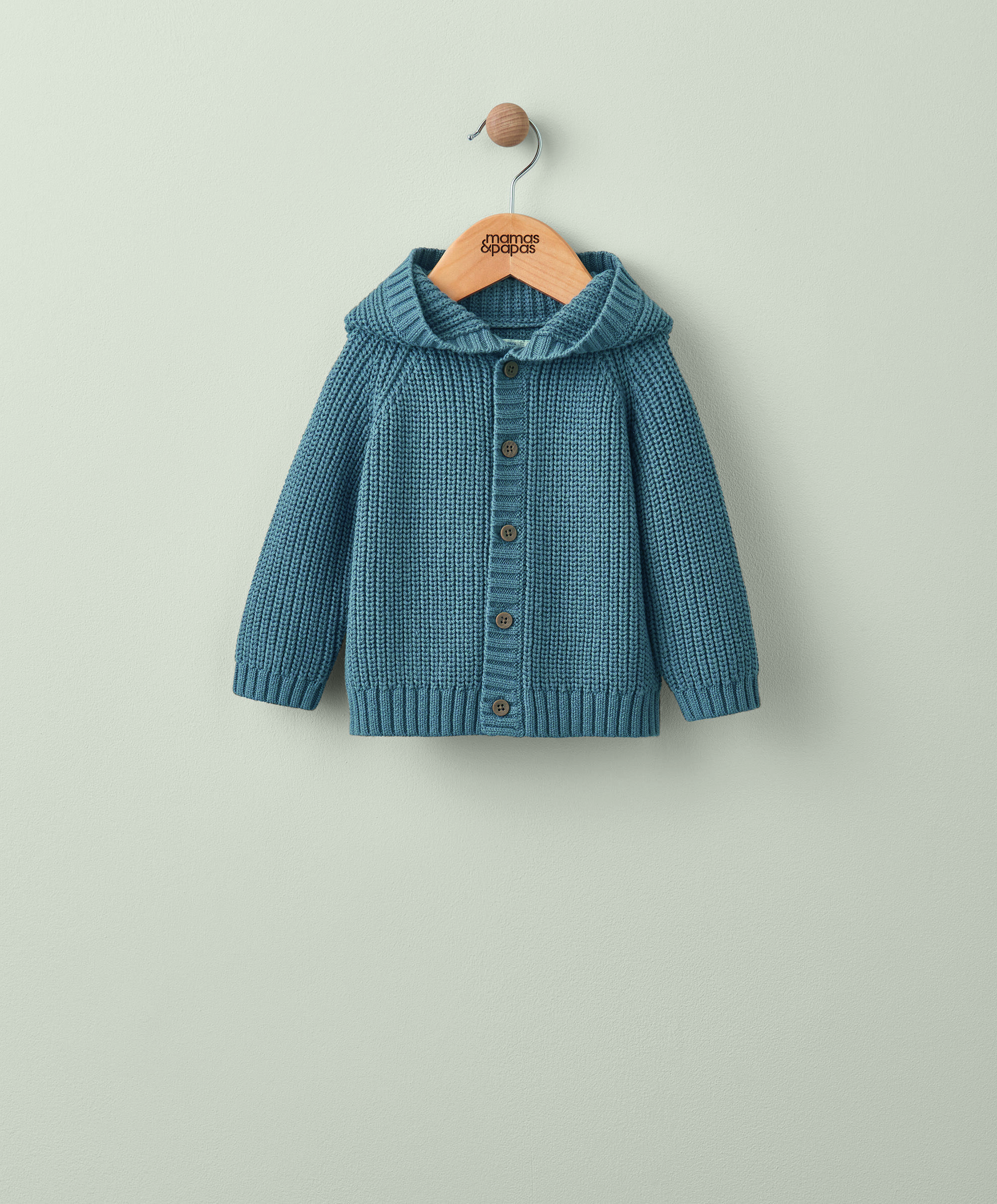 كارديغان منسوج بغطاء رأس image number 1