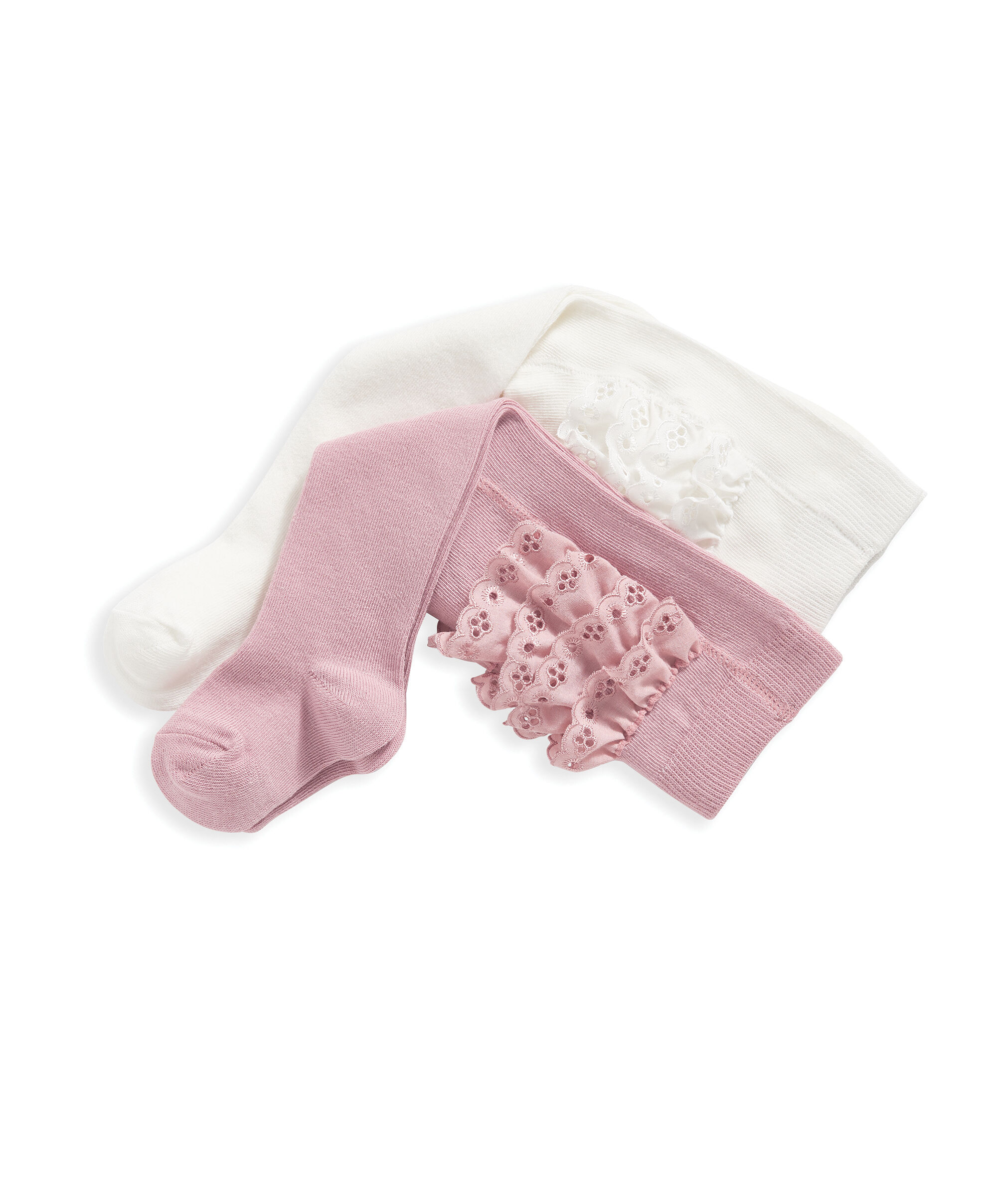 Pink Ruffle Frill Tights image number 3