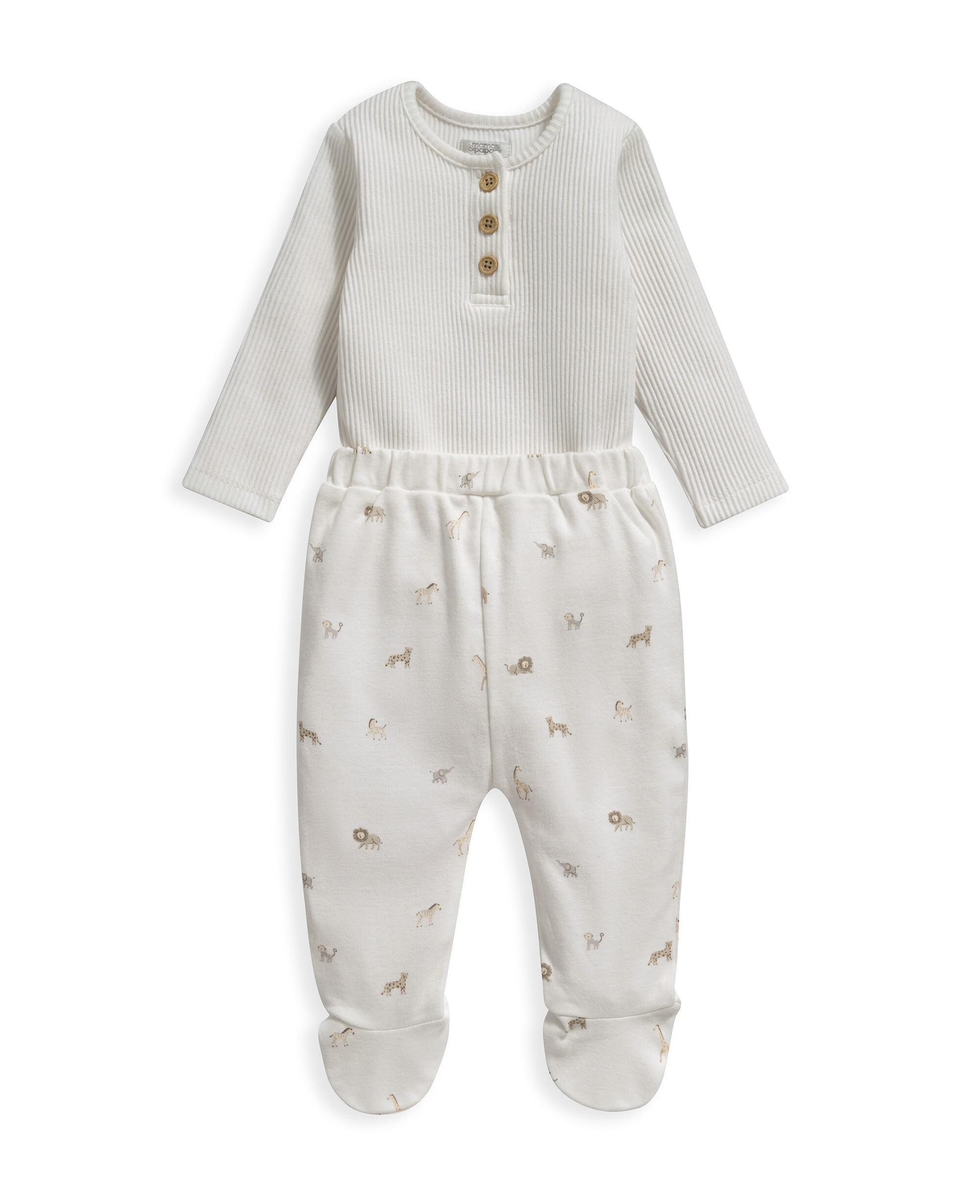 طقم مضلع بنقشة سفاري - قطعتان image number 1