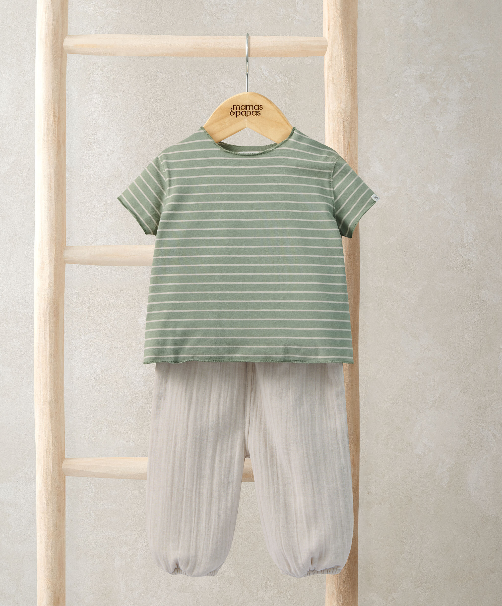 Stripped T-Shirt & Trouser Outfit Set