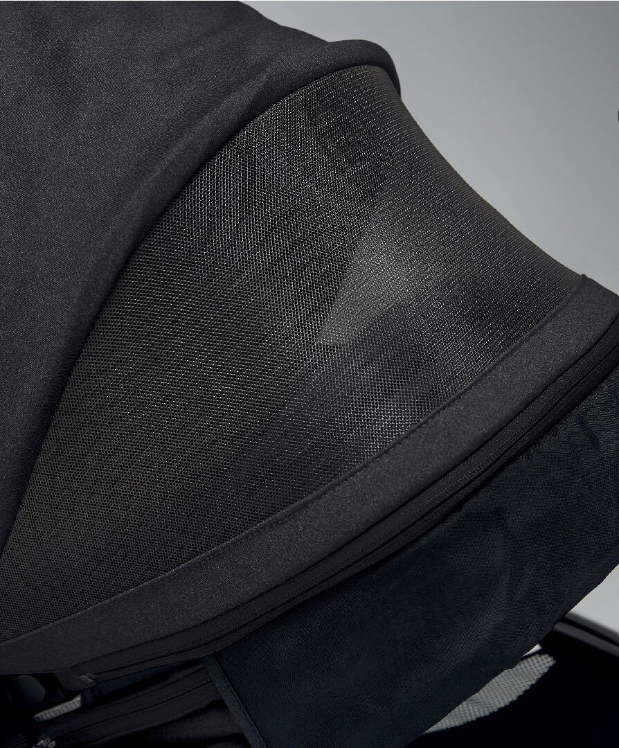 مجموعة مقعد عربة أطفال ايرو لحديثي الولادة - أسود image number 3