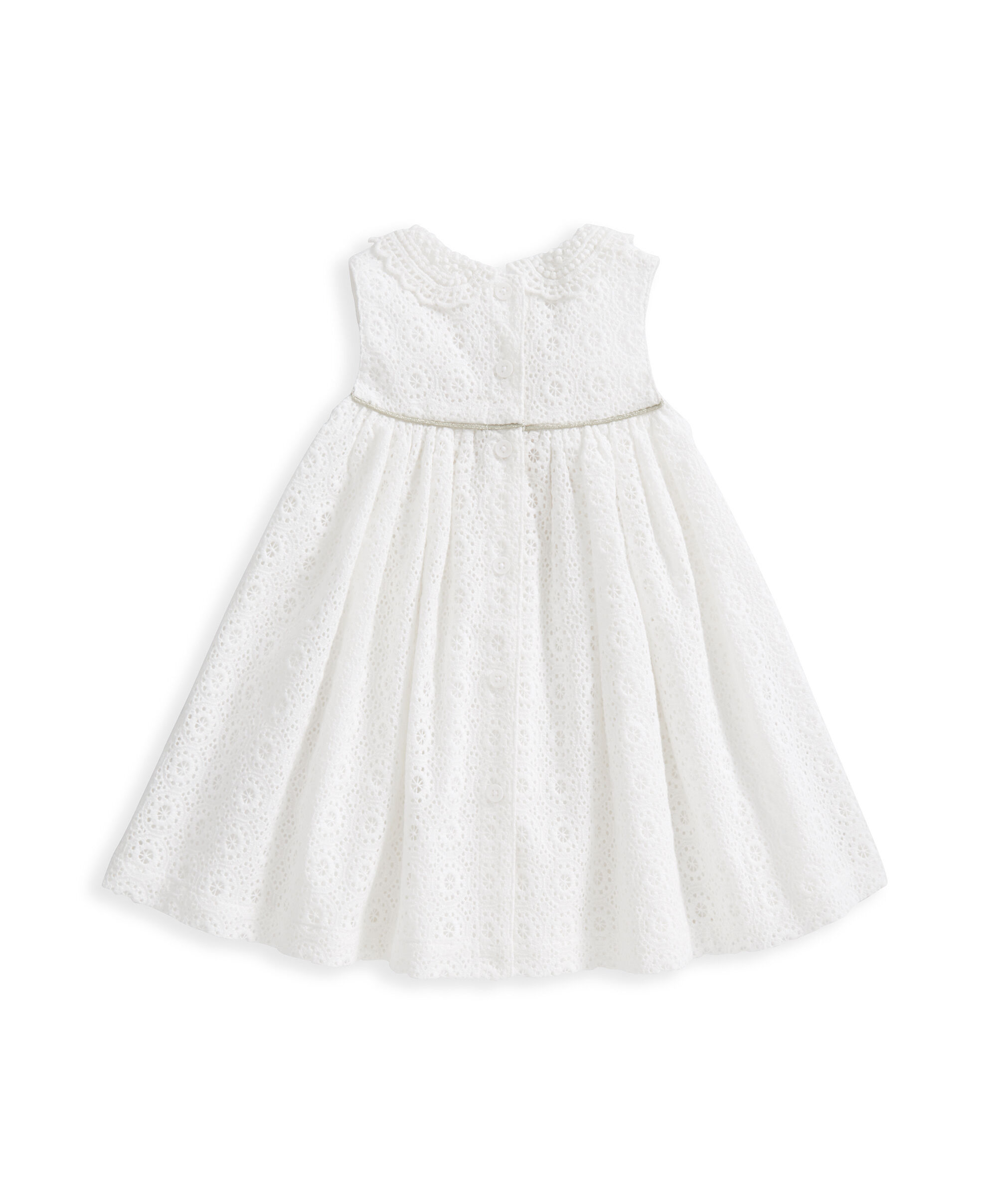 فستان بياقة دانتيل وتطريز إنجليزي image number 3