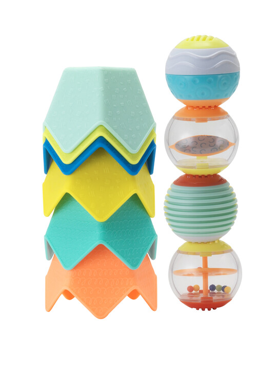 Sensory Stacking Cups & Activity Ball Set _ 0M+ - CN image number 1