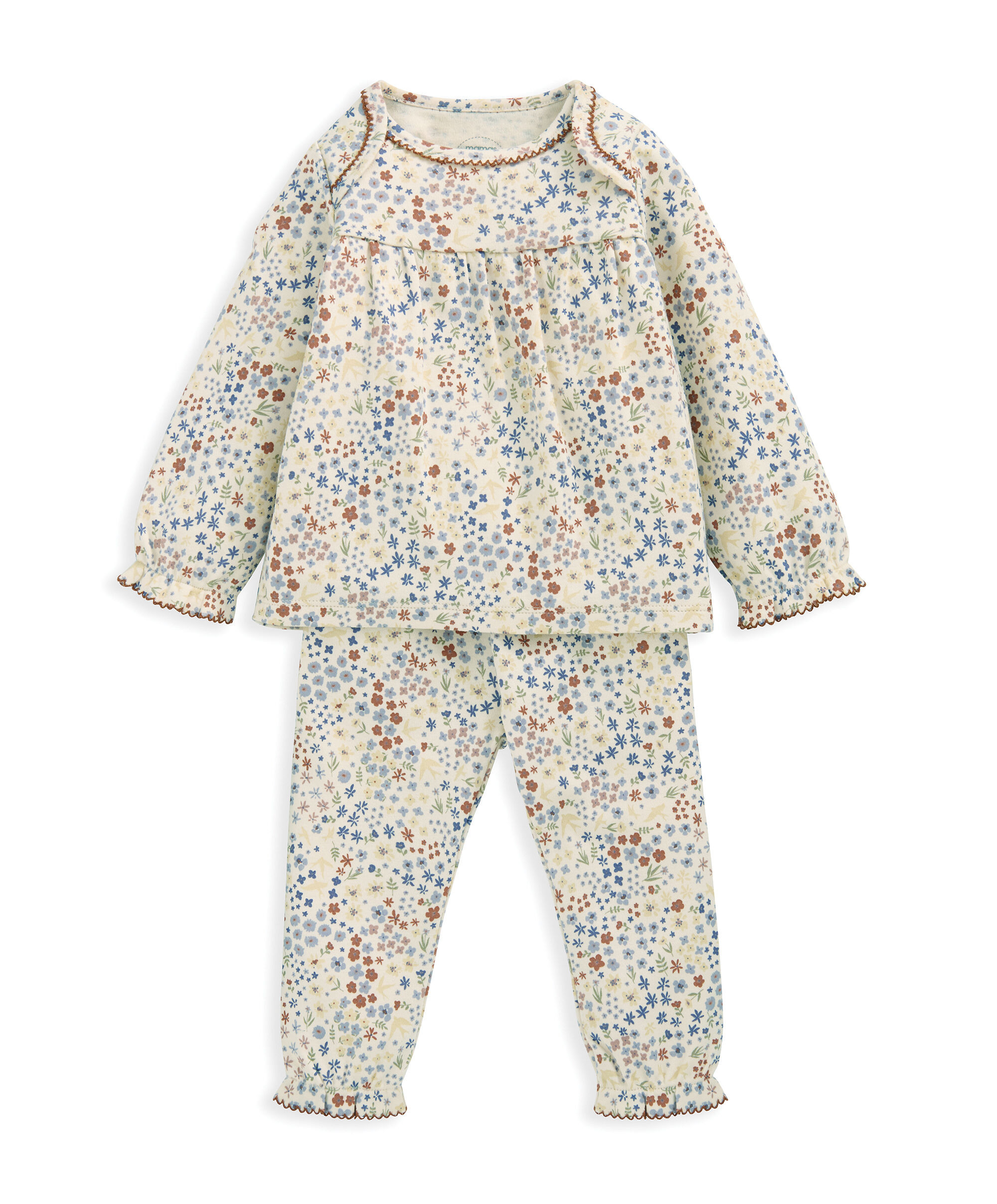 بيجاما بنقشة زهور image number 4