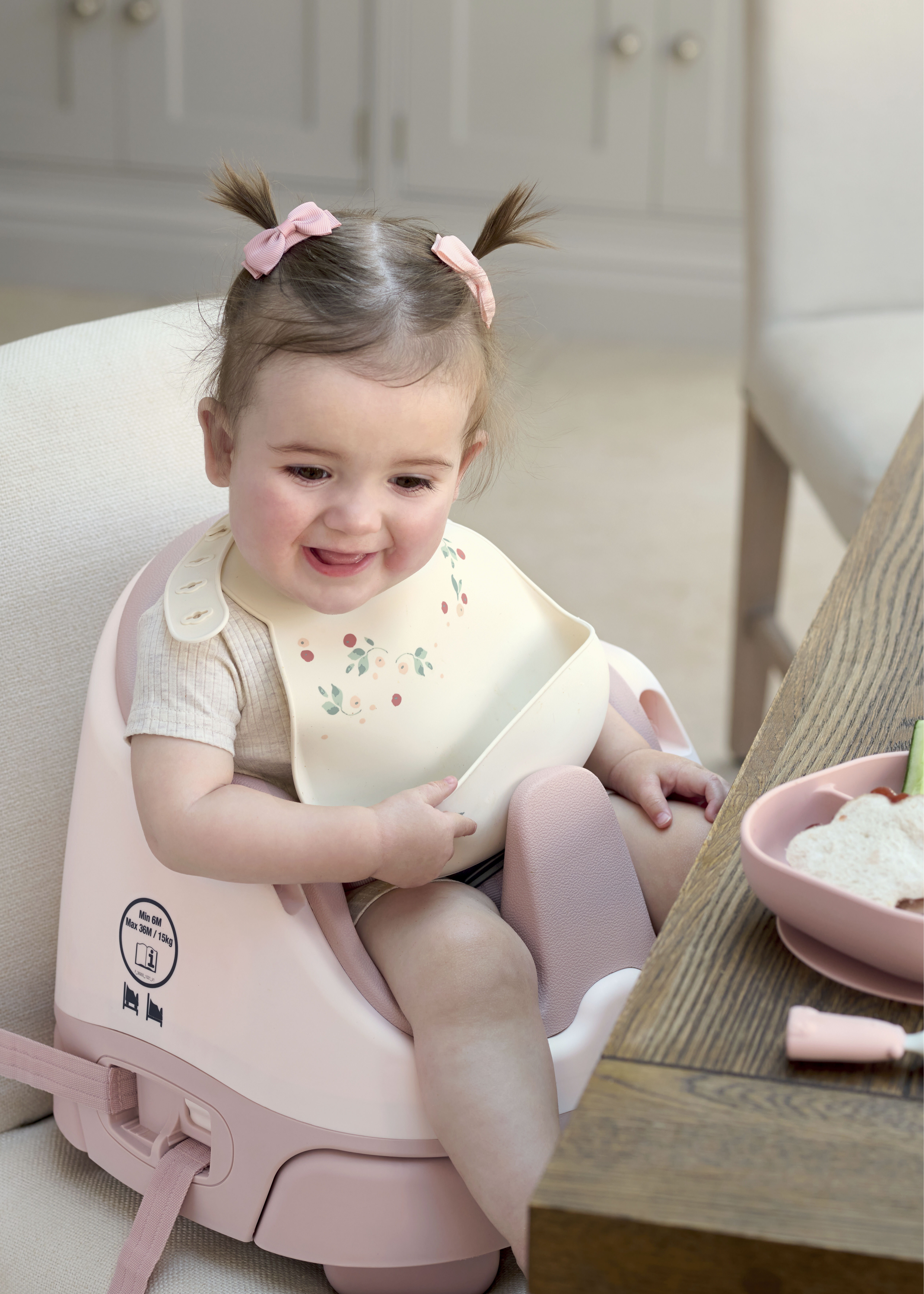 طقم صدريات سيليكون من قطعتين - نقشة زهور image number 3