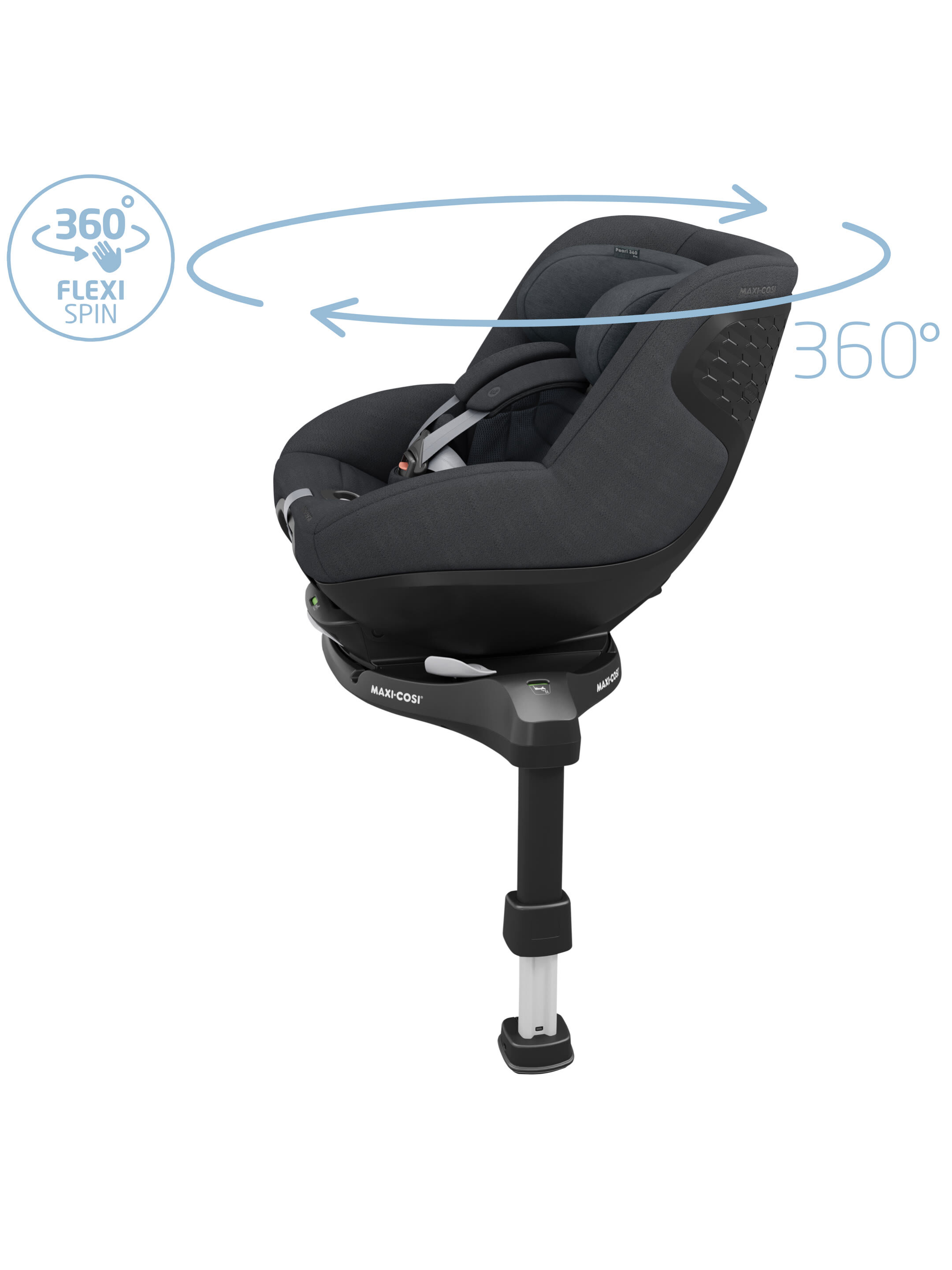 مقعد سيارة بيرل 360 برو من ماكسي كوزي - رمادي image number 5