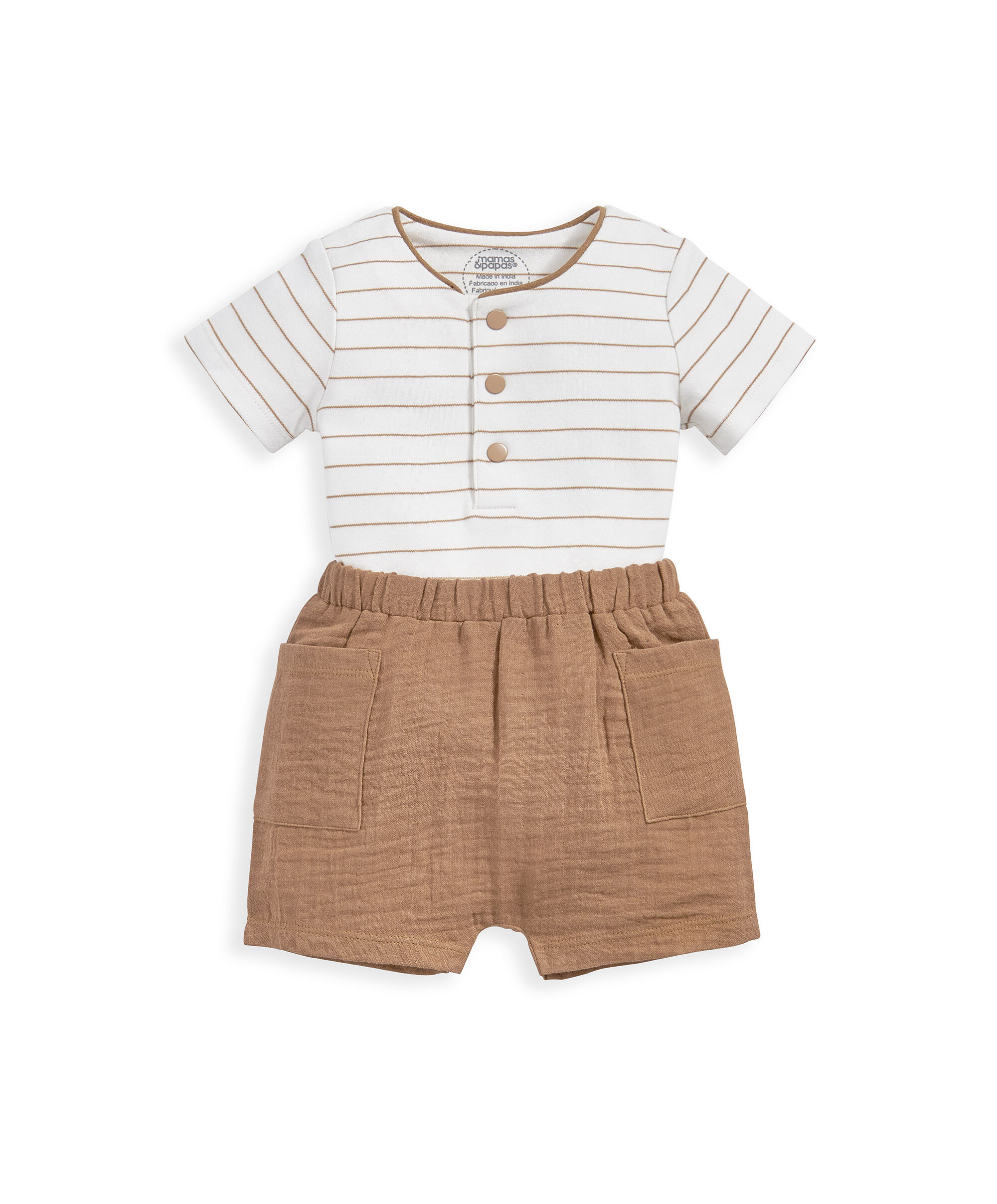 طقم لباس قطعة واحدة وشورت - قطعتان image number 2