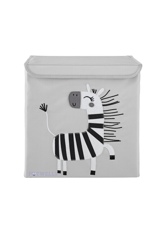 صندوق تخزين للأطفال من بوتويلز - تصميم زيبرا image number 1