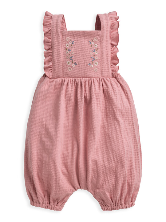 Embroidered Dungaree & Top 2 Piece Set image number 4