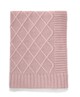 بطانية منسوجة - 70 × 90 سم باللون الوردي الداكن image number 2