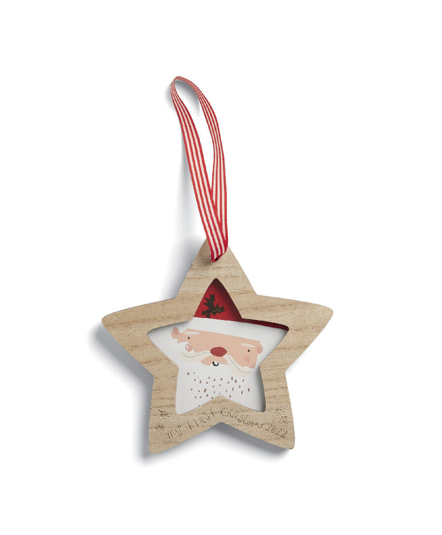 إطار صور خشب بتصميم نجمة