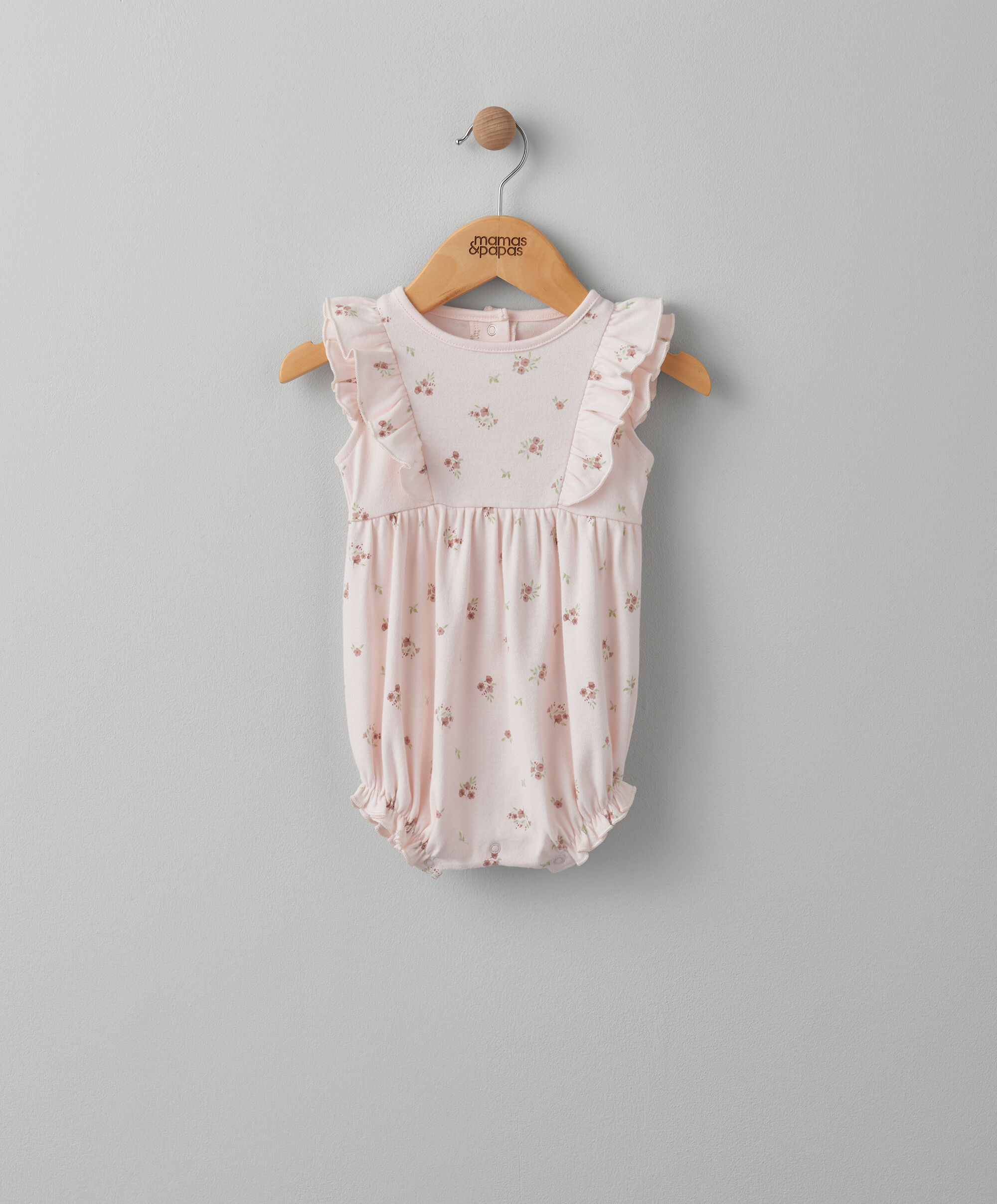 رومبر قصير بنقشة زهور بدون أكمام image number 1