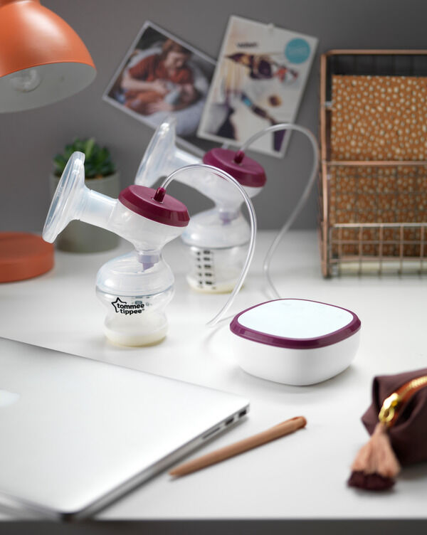 شفاط حليب كهربائي مزدوج ميد فور مي قابلة لإعادة الشحن بوحدة USB محمولة ووضعيات تدليك وشفط من تومي تيبي image number 6