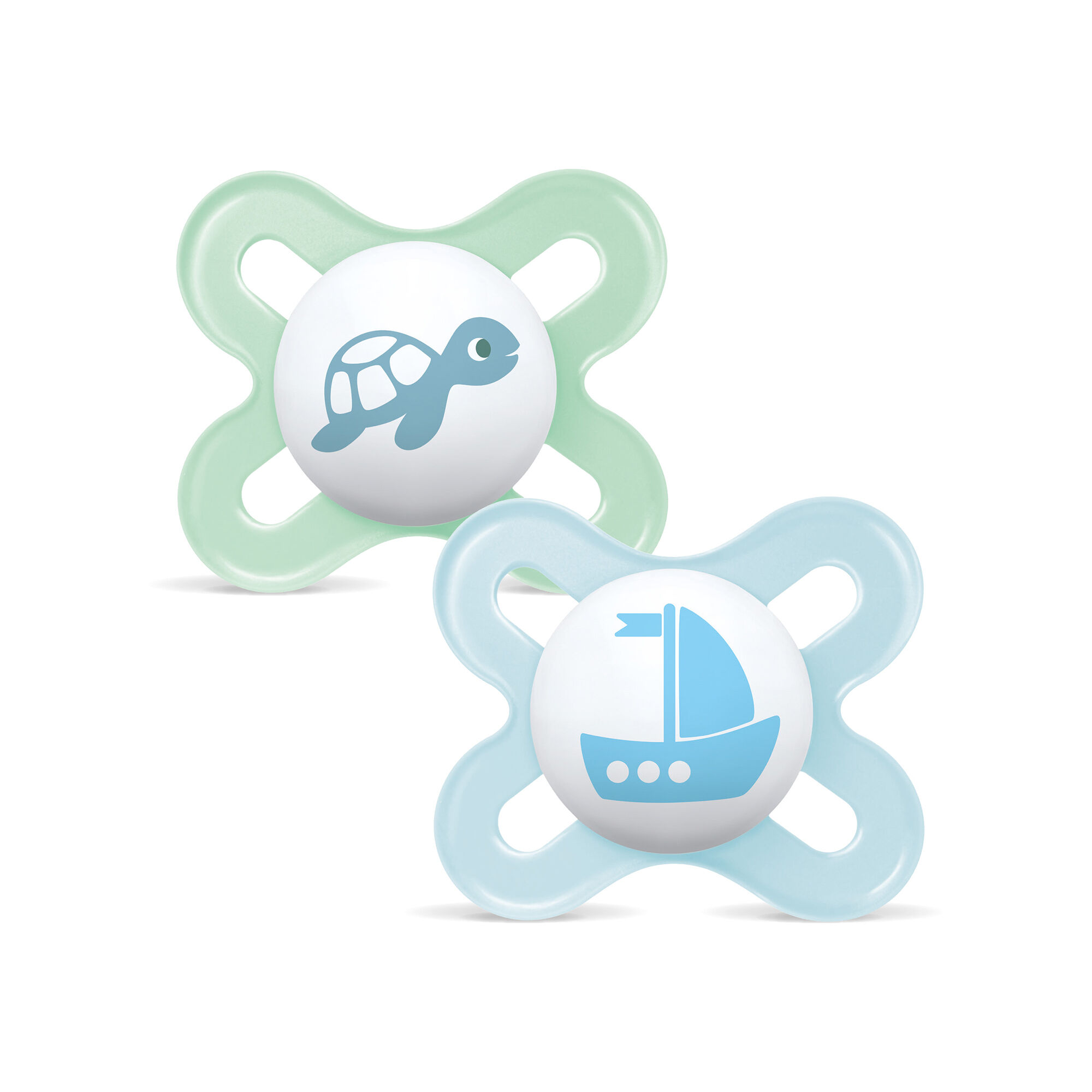 مجموعة لهايات مام بايبي أوريجنل ستارت سيليكون للمواليد الجدد إلى سن شهرين - سي لايف غرين وأزرق، قطعتين