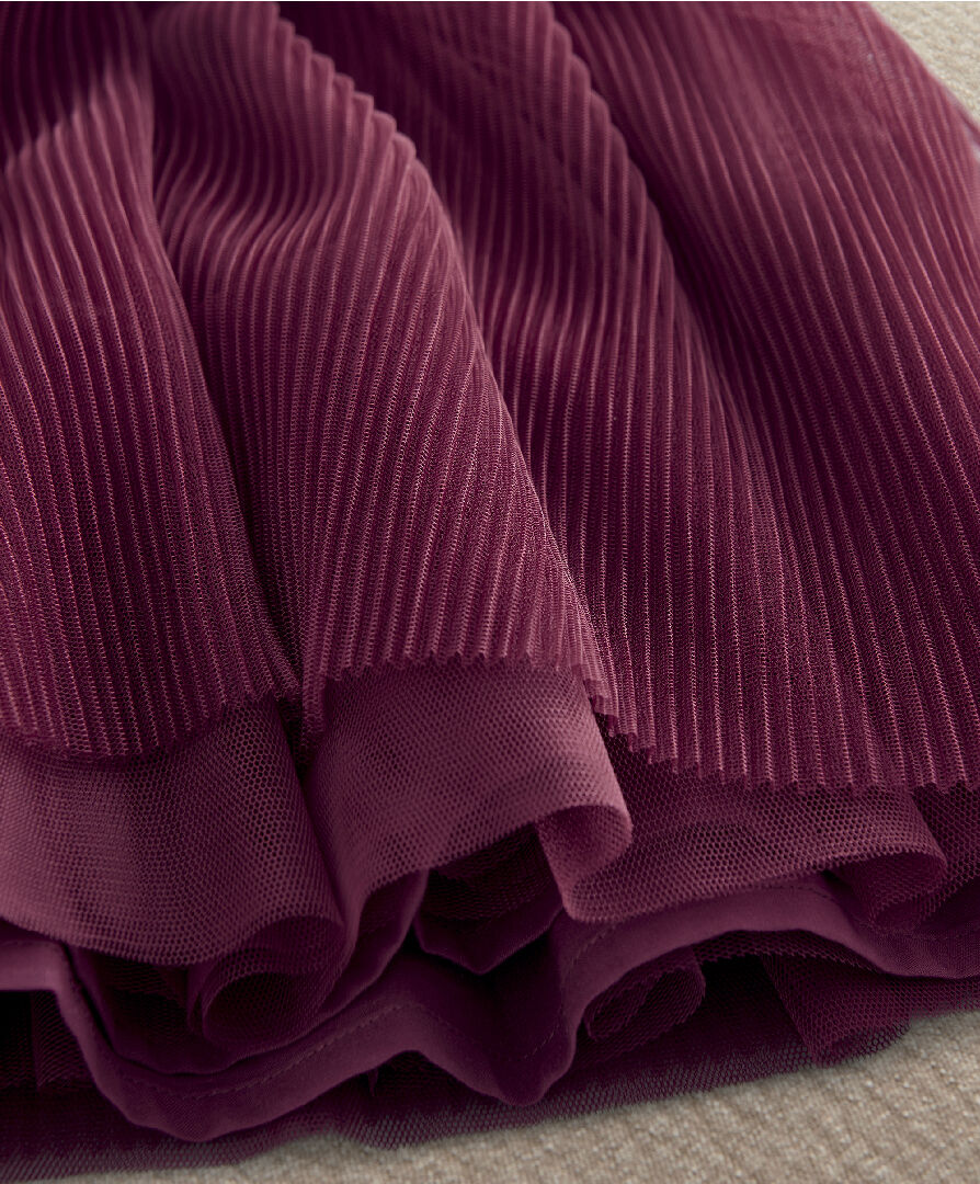 Pleated Cape Dress image number 4