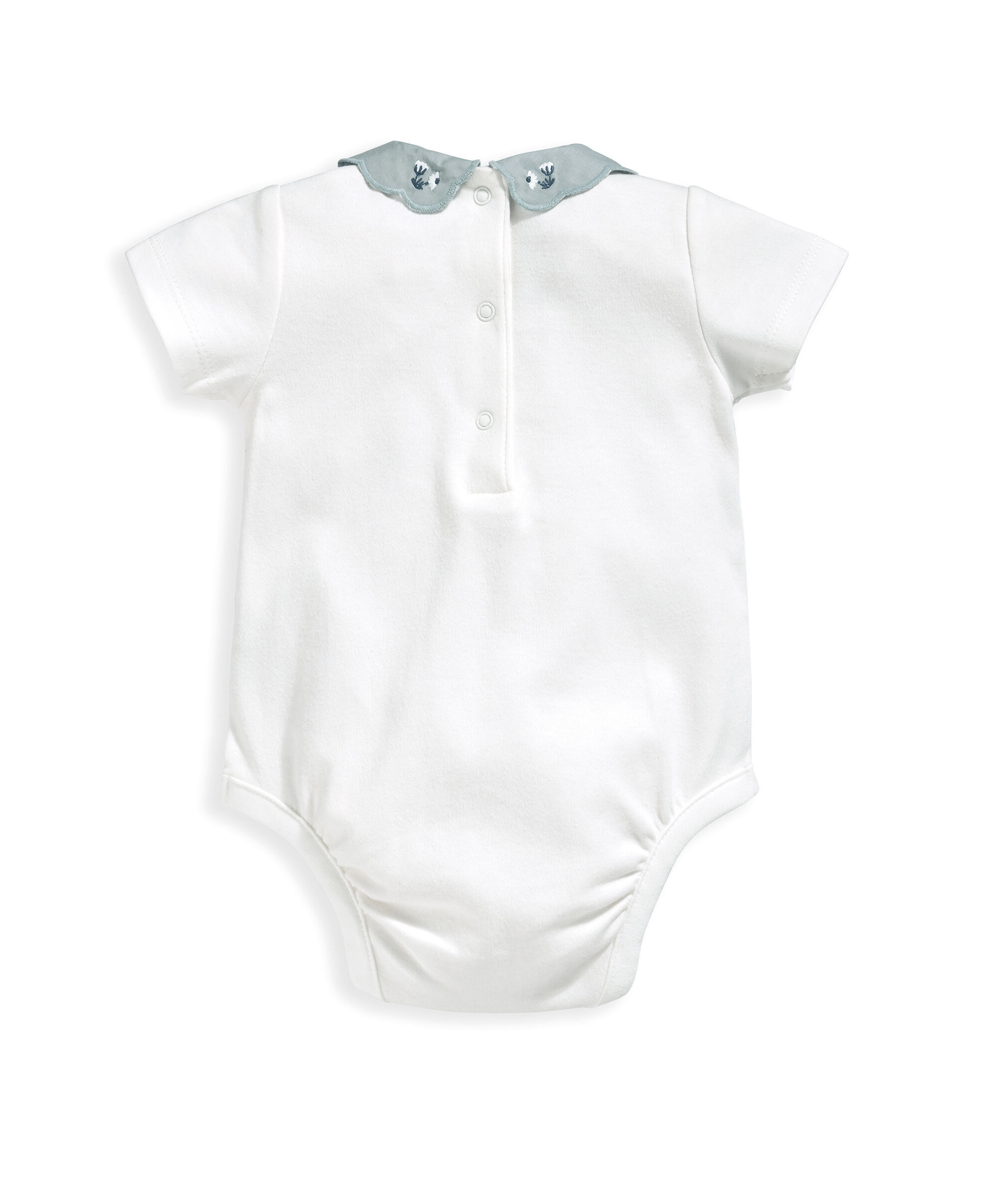 لباس قطعة واحدة بياقة مطرزة image number 3