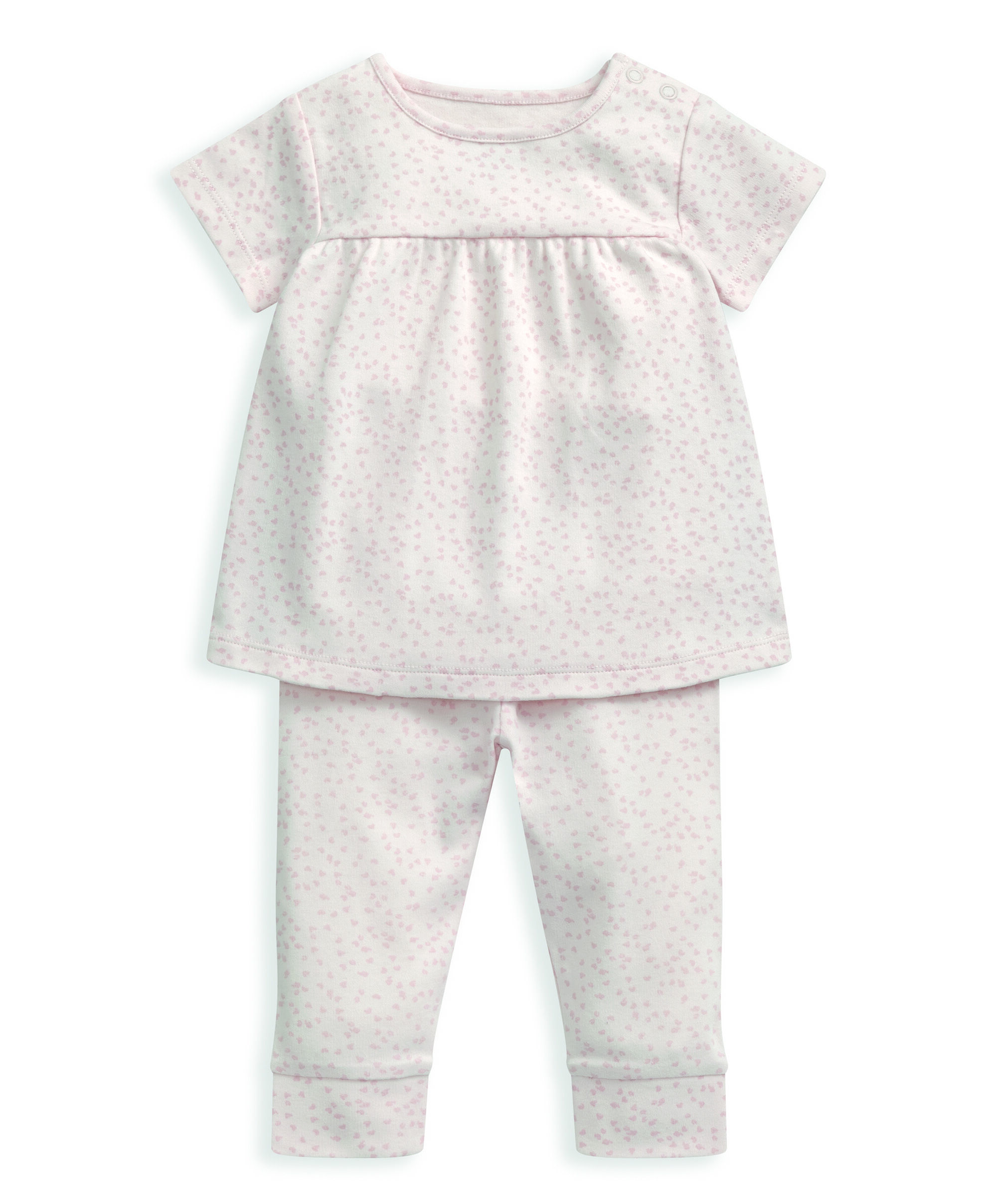 طقم بيجاما جيرسيه بنقشة خطوط - قطعتان image number 3