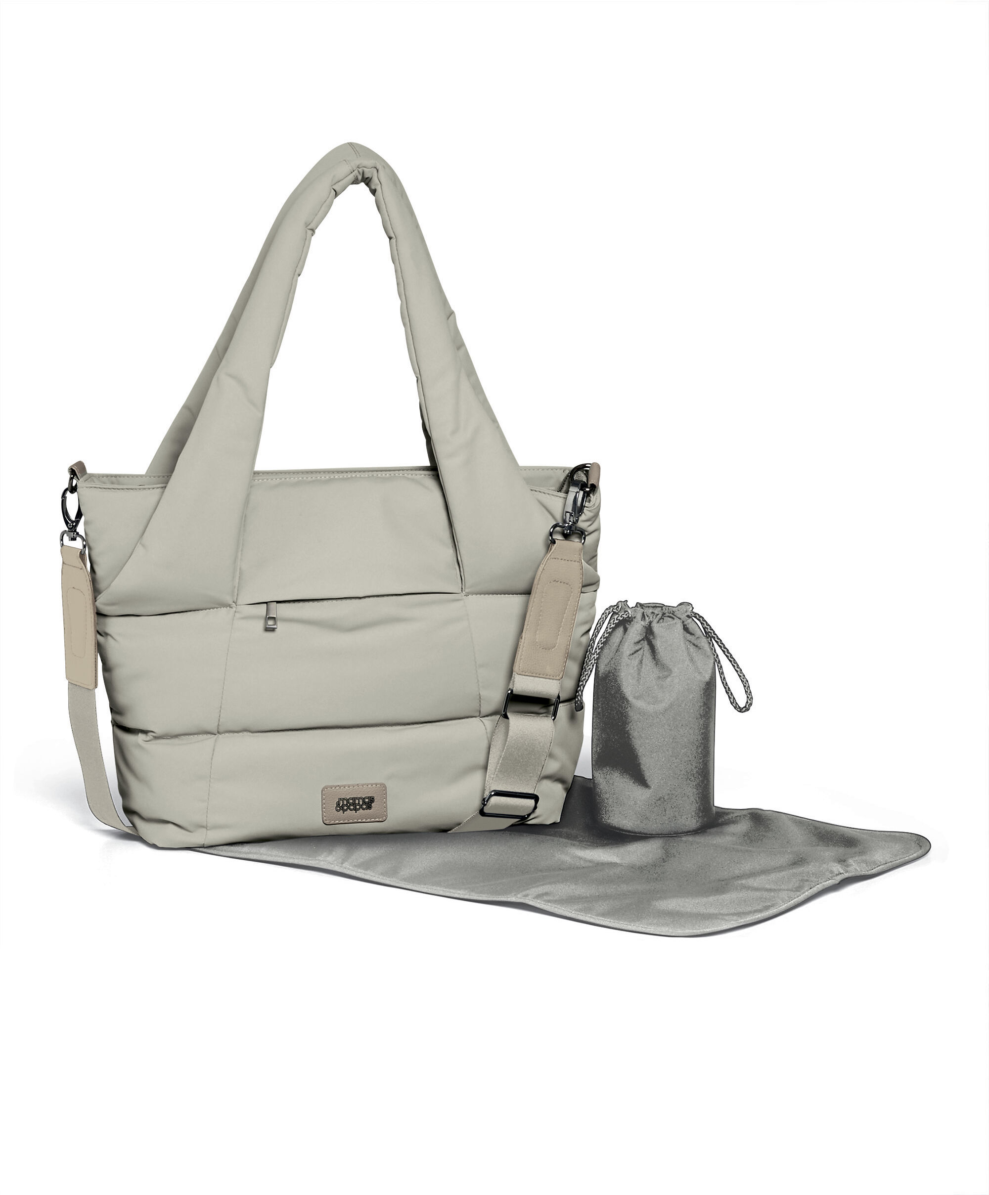 Quilted Tote Bag - Shell