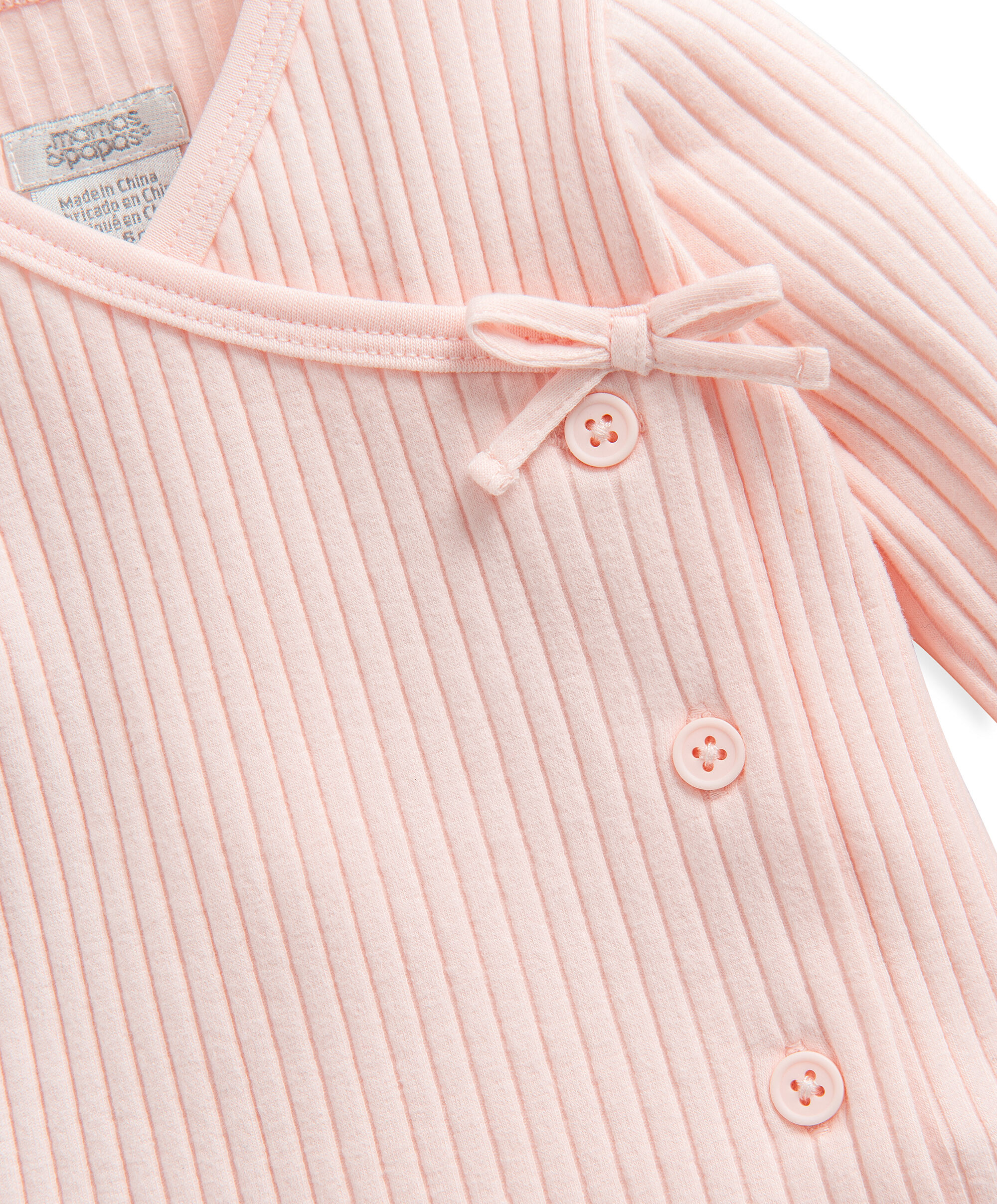 طقم مضلع بتصميم ملفوف بلون وردي - قطعتان image number 3