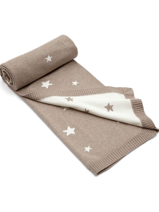Millie & Boris - Knitted Star Blanket - 70 x 90cm image number 1