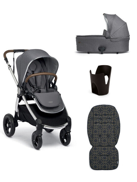 مجموعة مستلزمات أساسية من أوكارو رمادي - 4 قطع image number 1