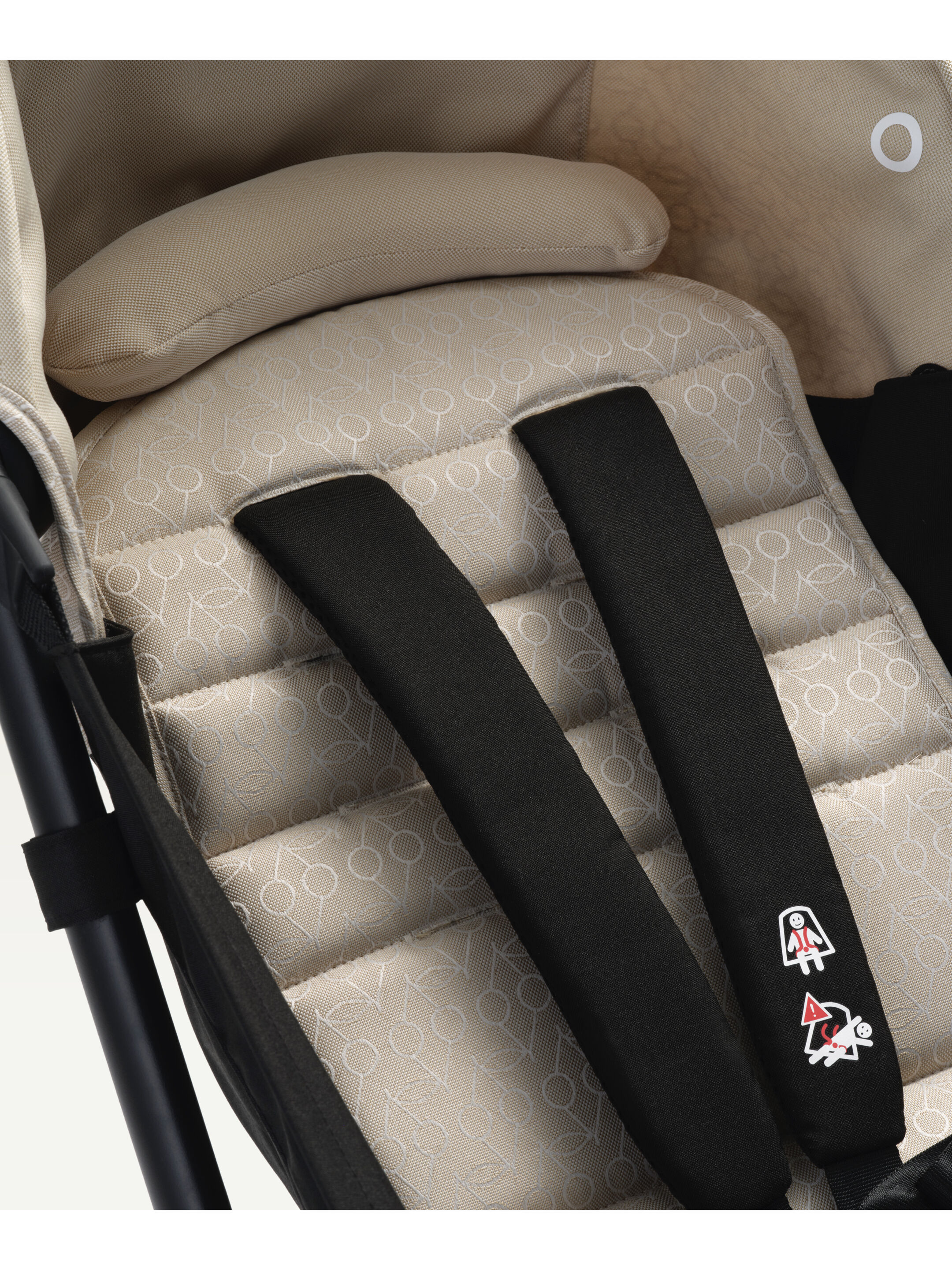 عربة أطفال يويو2 بهيكل أسود ومجموعة مقعد بونبوينت بيج لعمر 6 شهور فأكثر image number 3