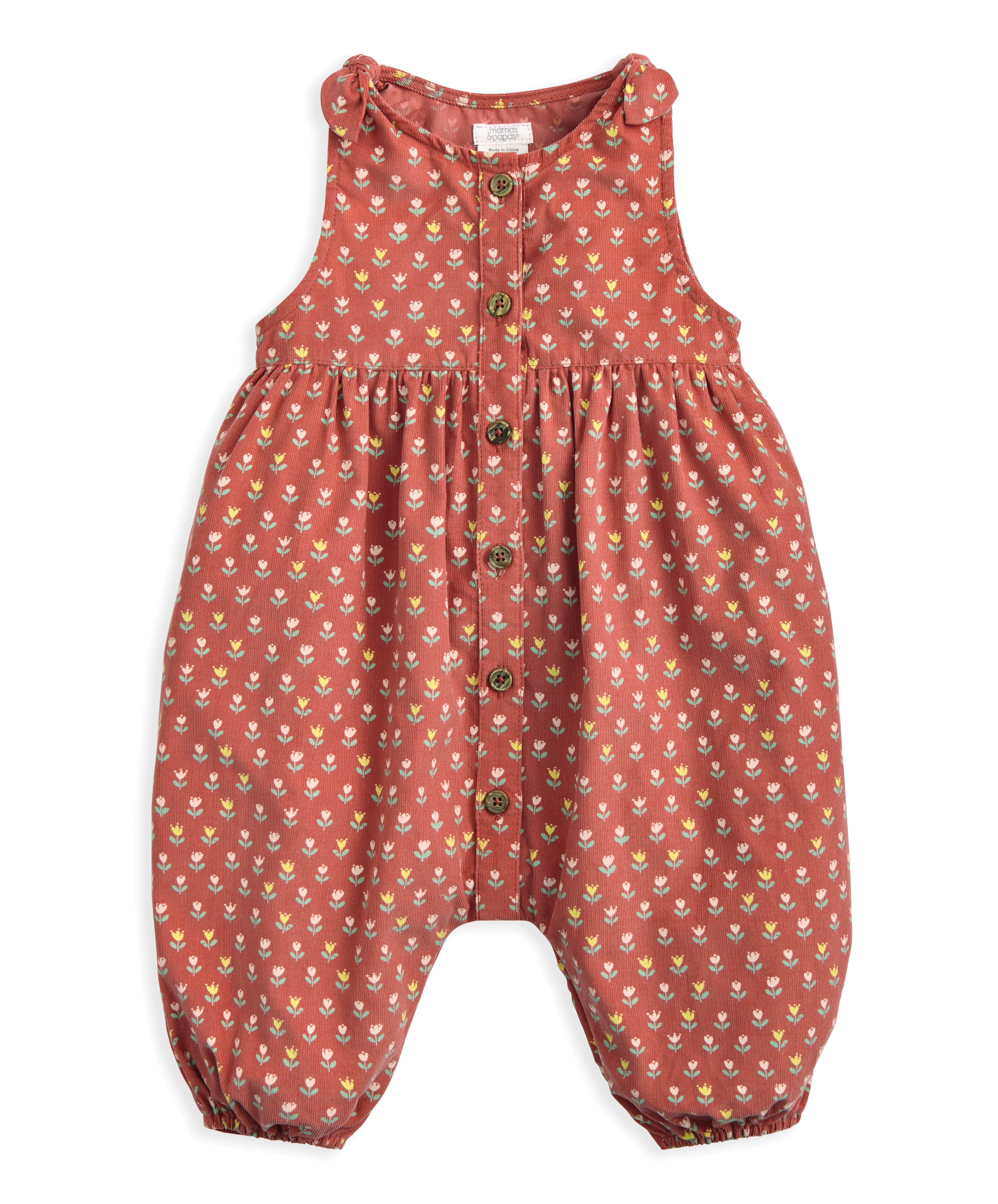 طقم أفرول بنقشة زهور وبودي سوت، 2 قطع image number 4