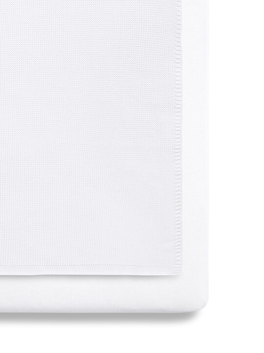 Snuz 3pc Crib Bedding Set – White image number 3