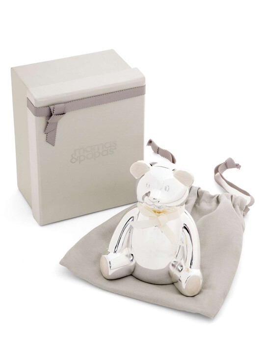 Silver Plated Bear Money Box image number 4