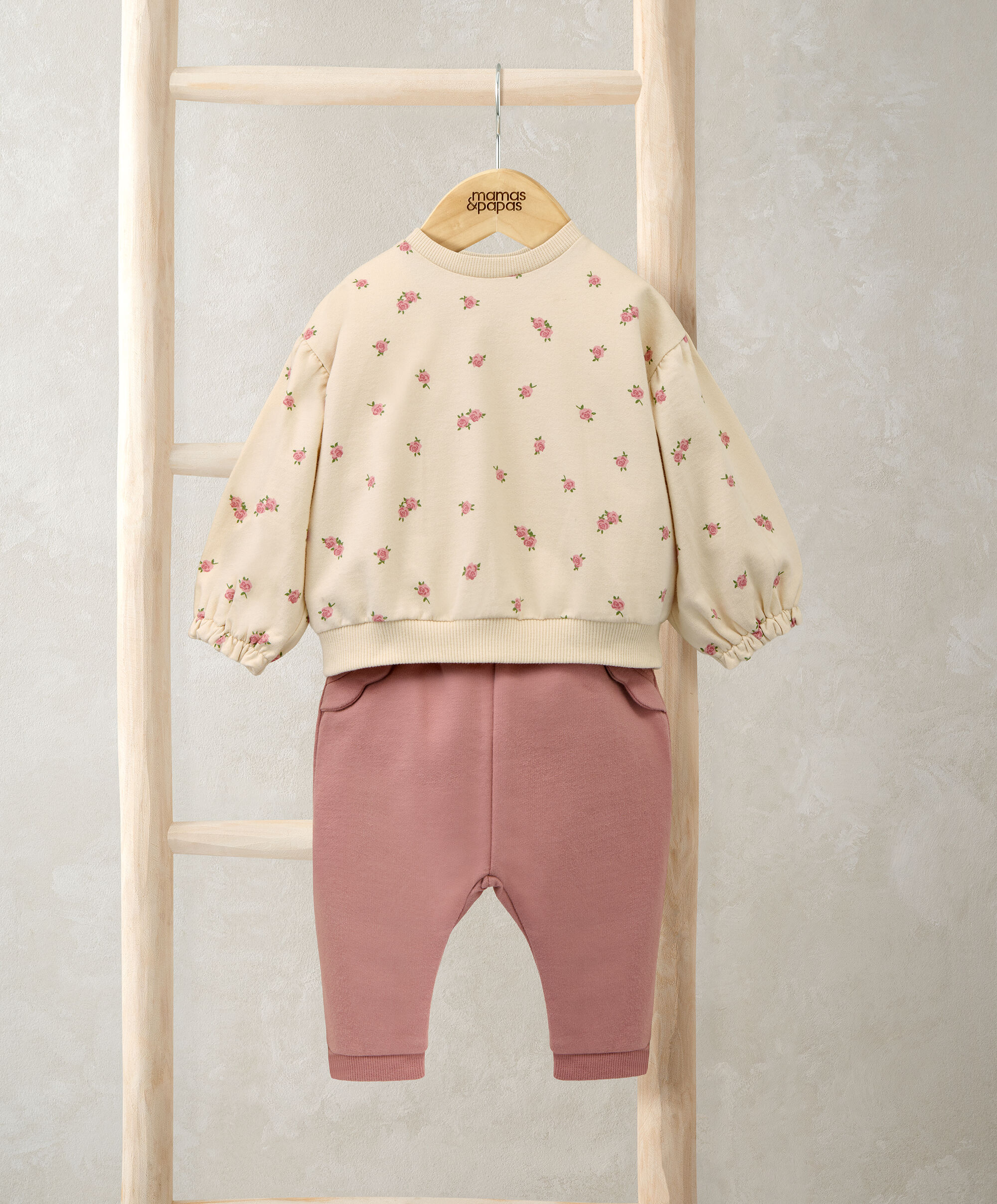 طقم سويت شيرت وبنطال رياضي، قطعتين image number 1