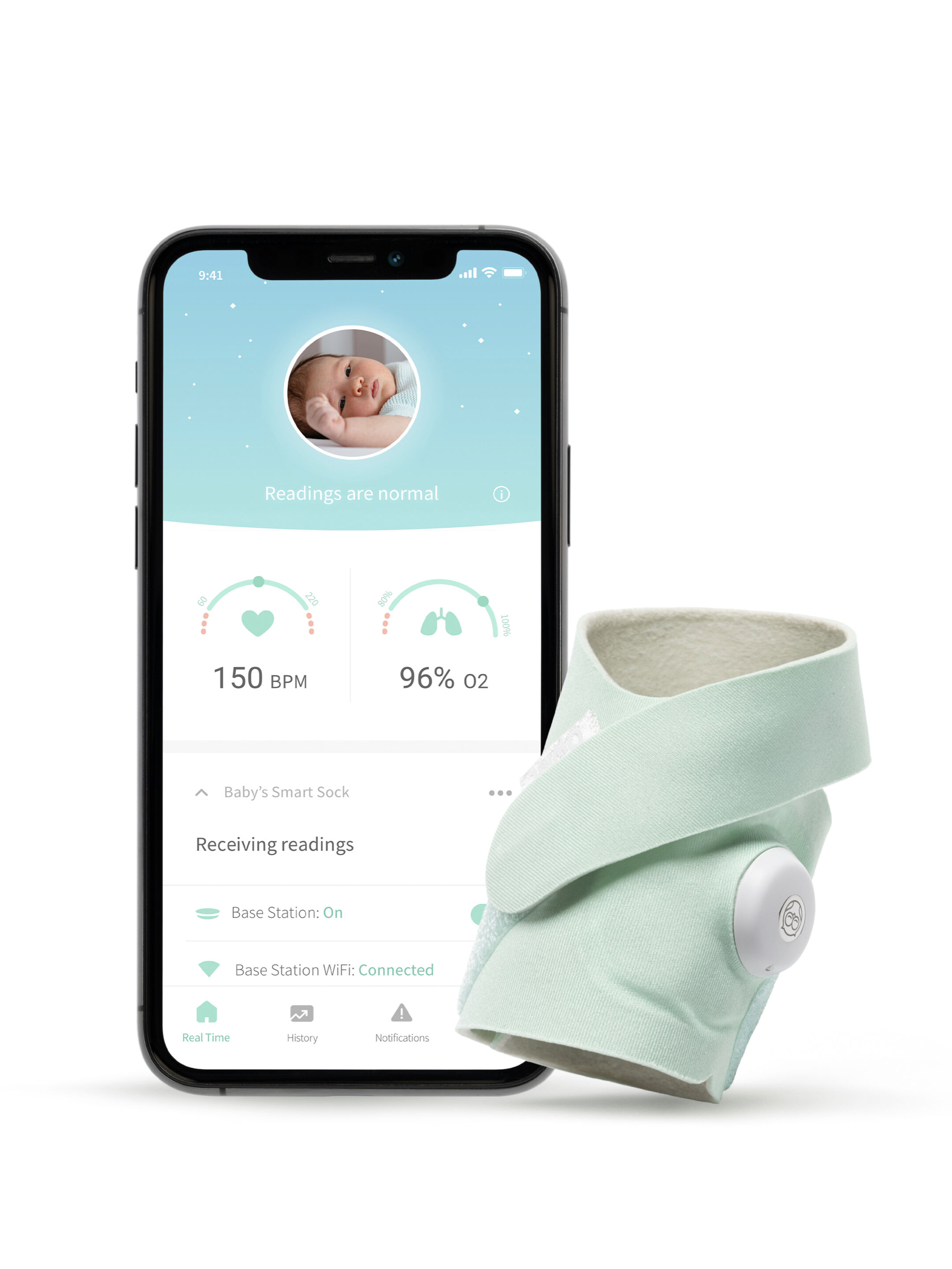 جورب ذكي 3 أوليت - أخضر فاتح image number 1