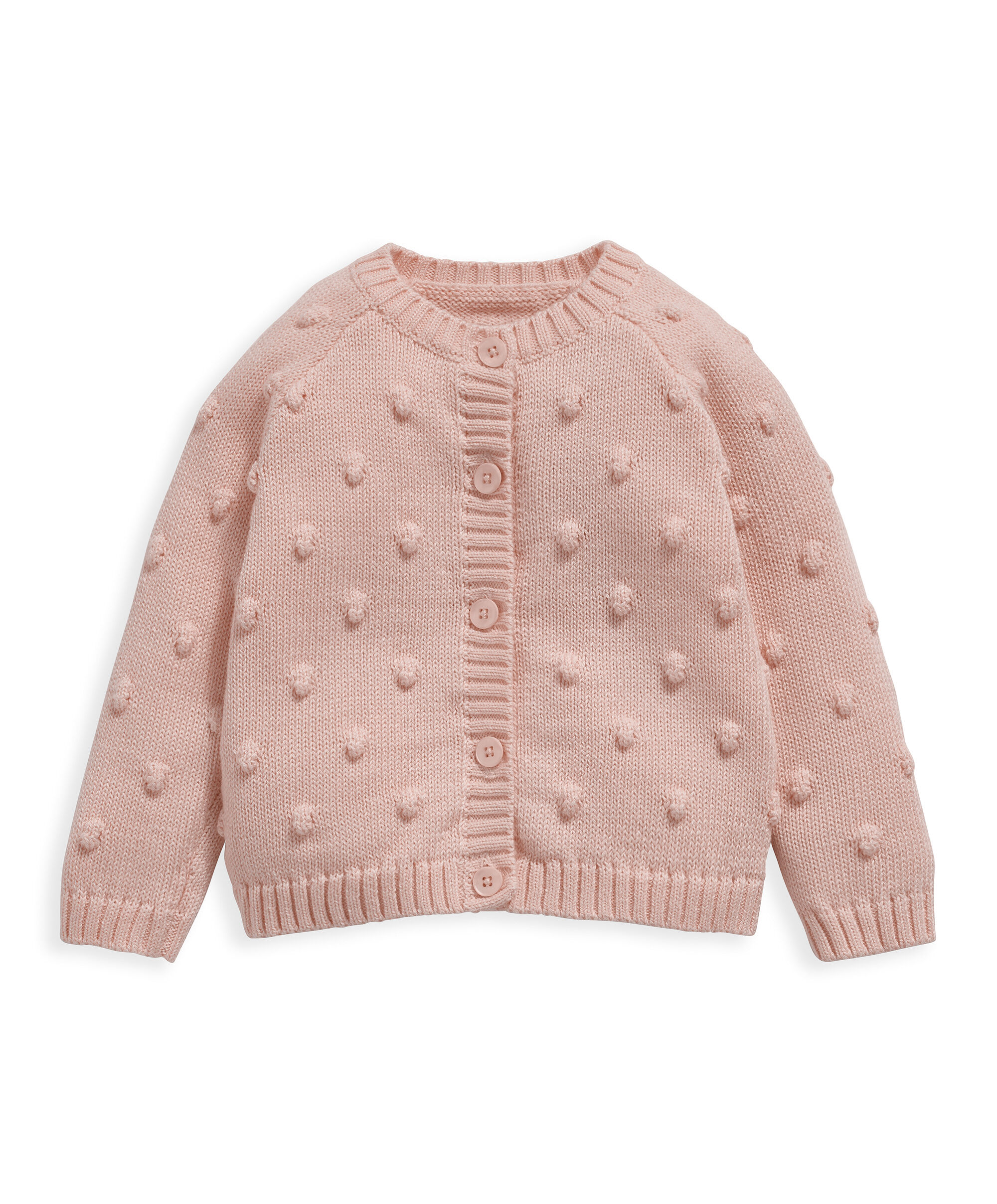 كارديغان مزين بكرات منسوجة image number 1