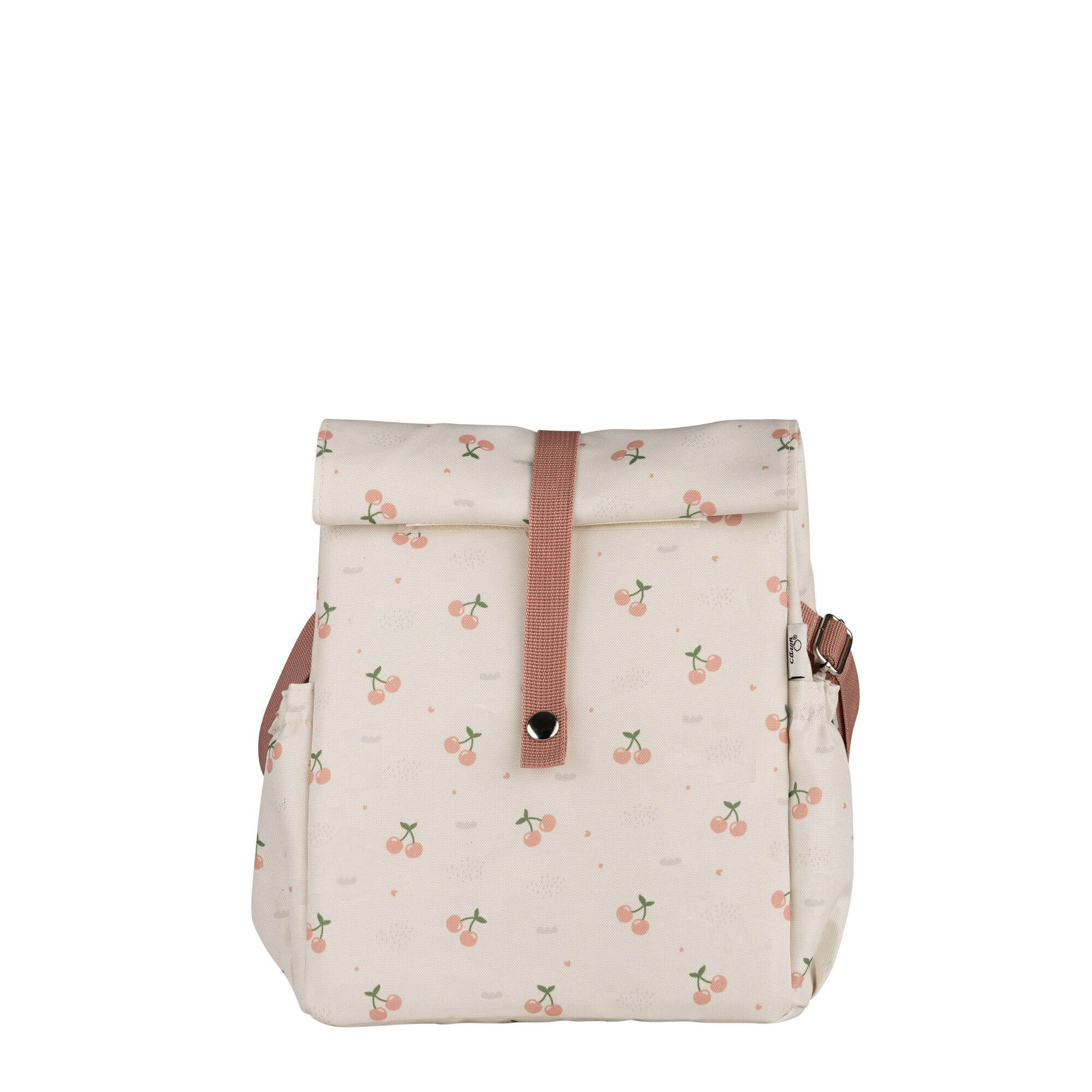 حقيبة غداء عازلة للحرارة بتصميم ملفوف من سيترون - نقشة كرز