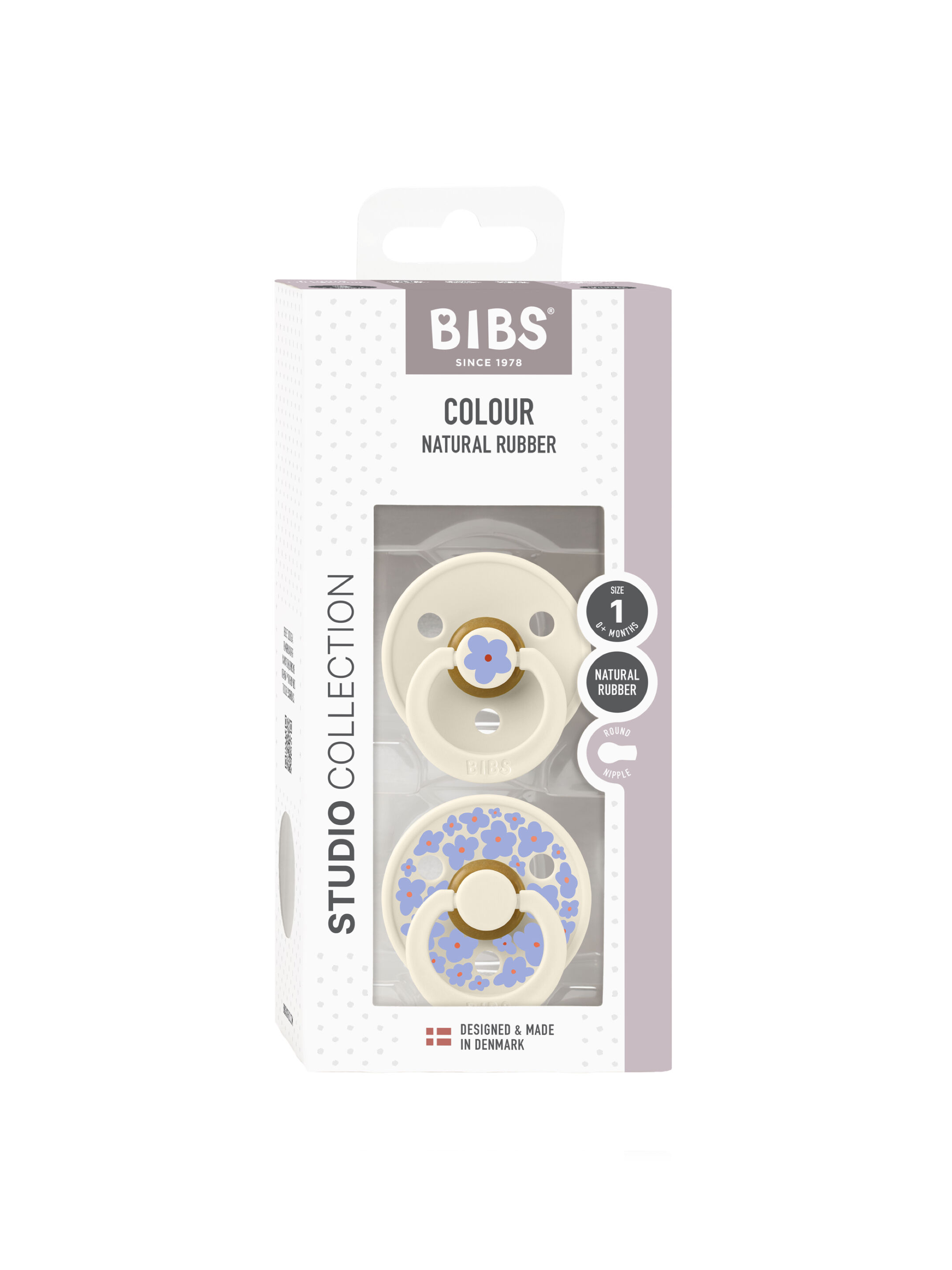 مجموعة لهايات بيبس كولور ديزي لاتكس مقاس 1 للأطفال منذ الولادة بلون عاجي متنوع - قطعتان image number 3