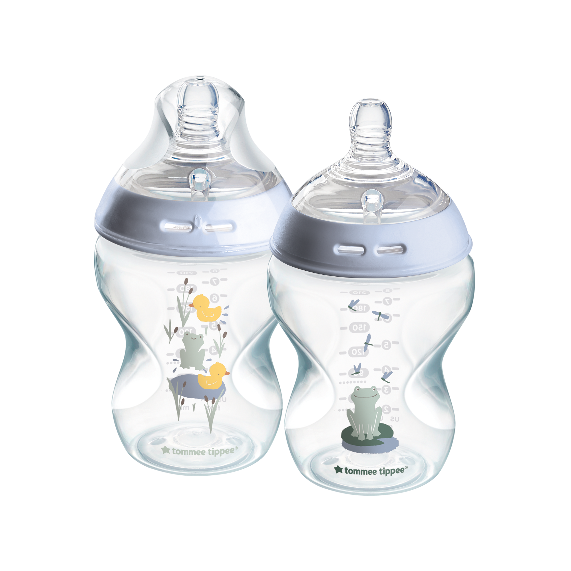 Tommee Tippee Natural Start 2X 260ml Bottles - Blue