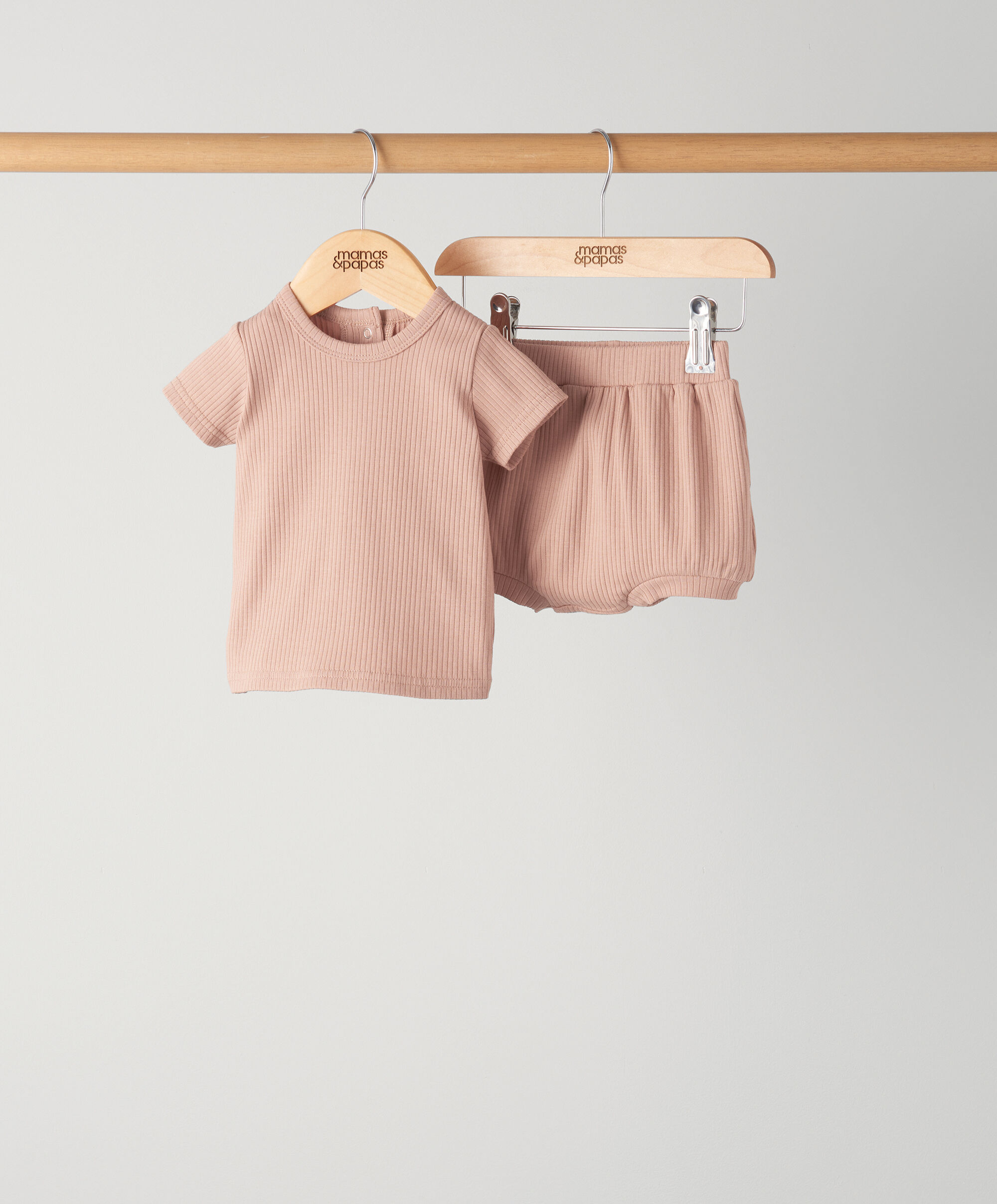 طقم شورت مضلع تيراكوتا - قطعتان image number 1