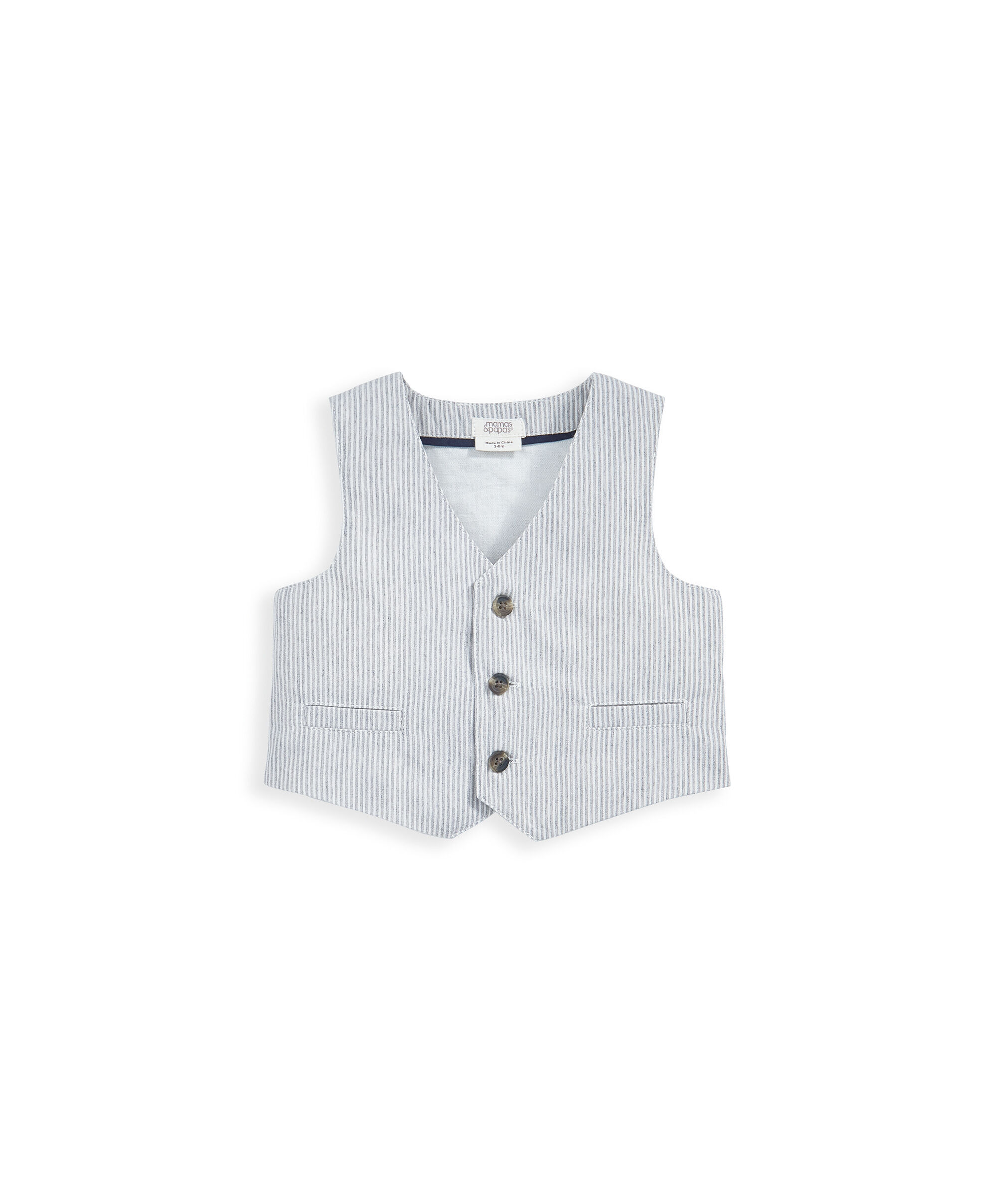 طقم فيست وبنطال بتصميم مخطط - قطعتان image number 3