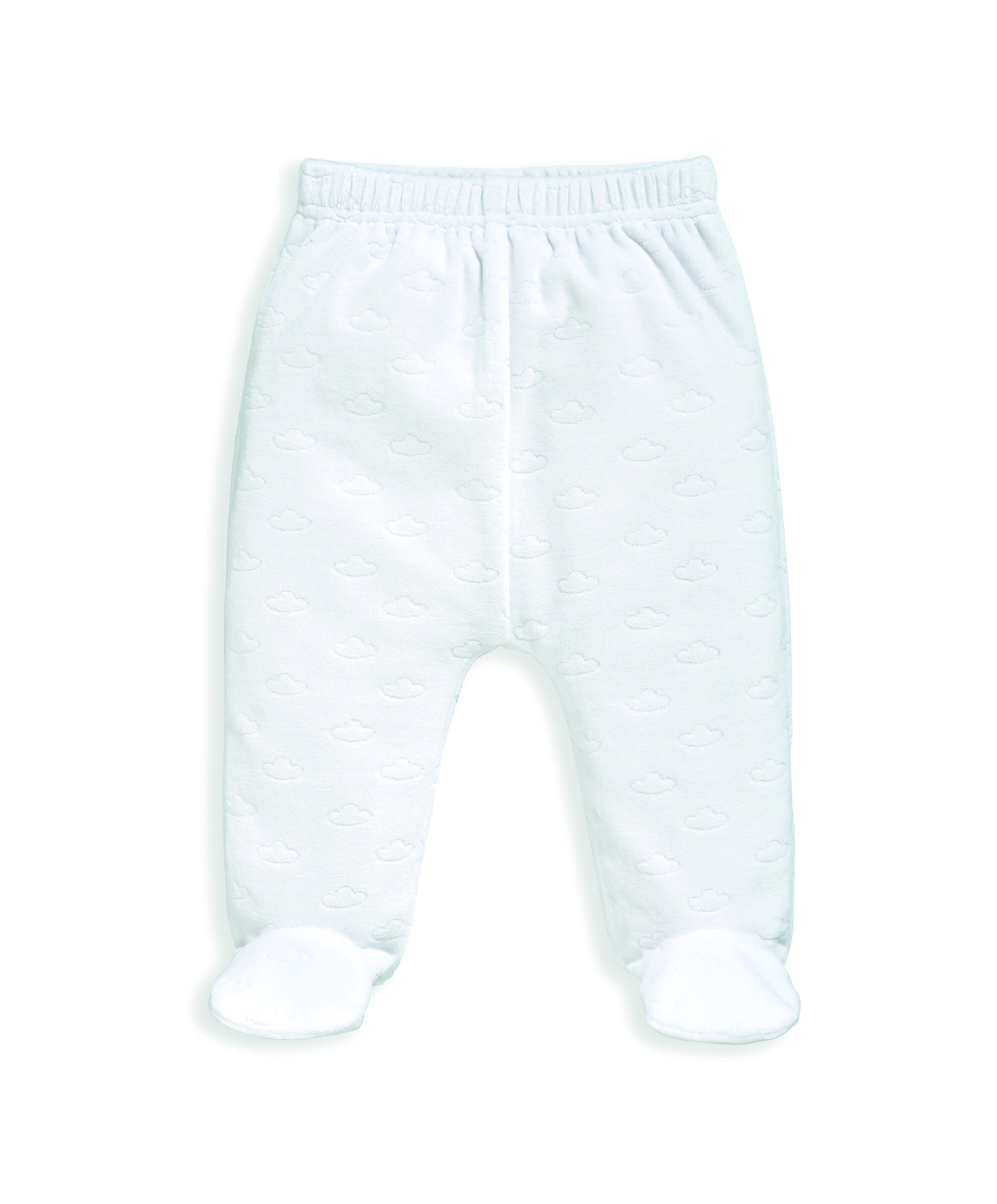 طقم مخمل بنقشة سحب - قطعتان image number 4