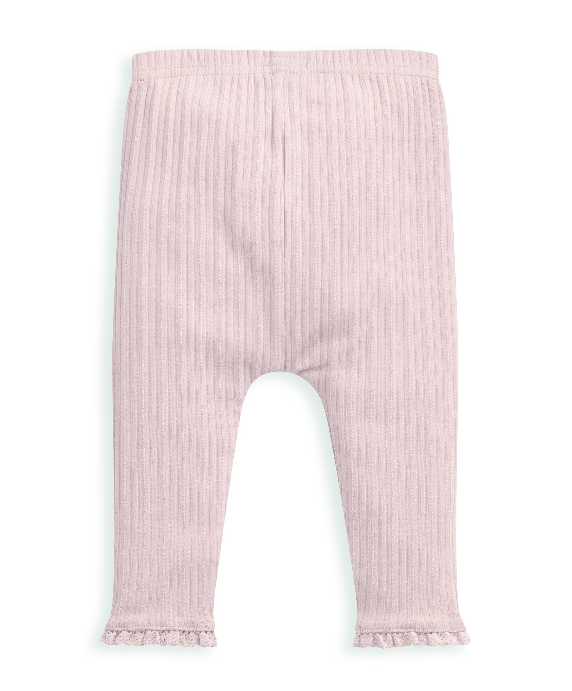 لغينغز بحافة دانتيل - وردي image number 3