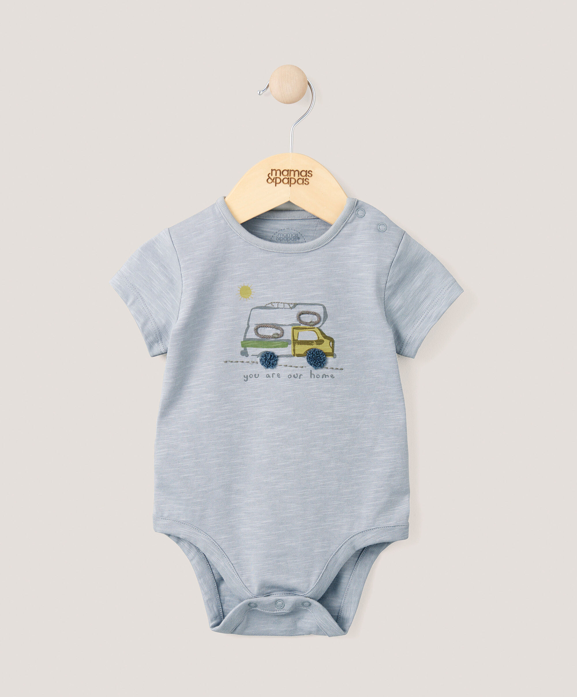 لباس قطعة واحدة بطبعة You Are Our Home - أزرق image number 1