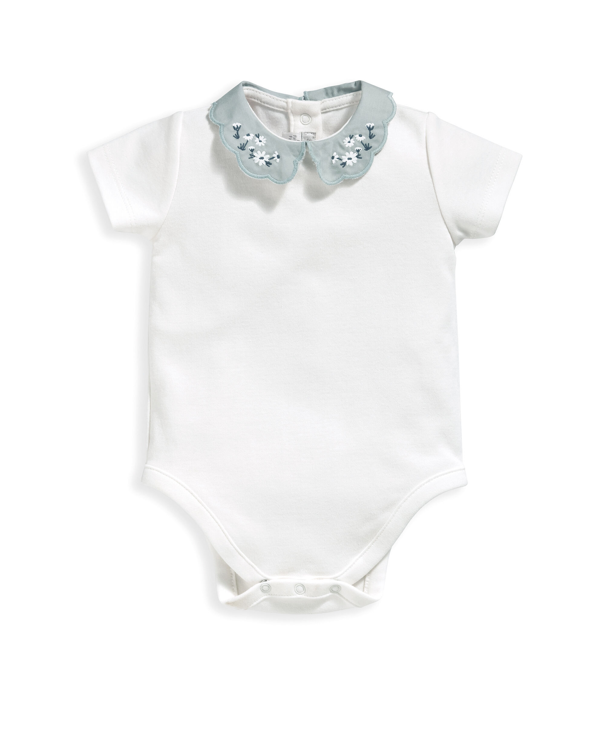 لباس قطعة واحدة بياقة مطرزة image number 2