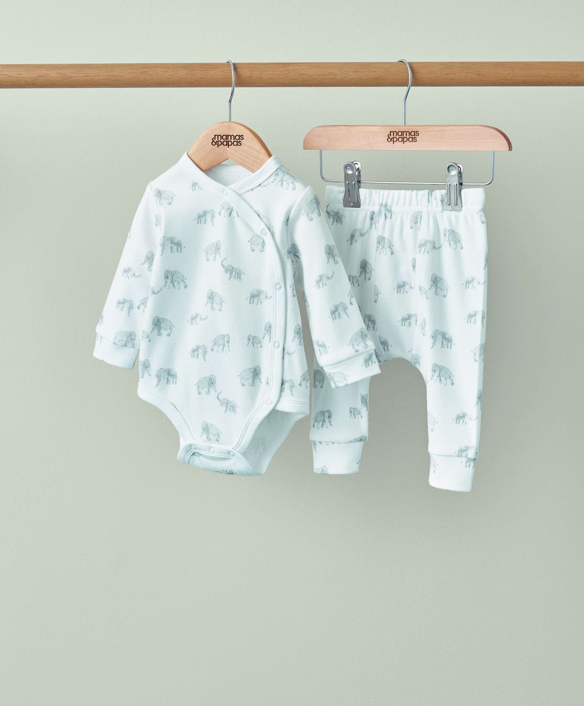 طقم جيرسيه بنقشة فيل- قطعتان image number 1