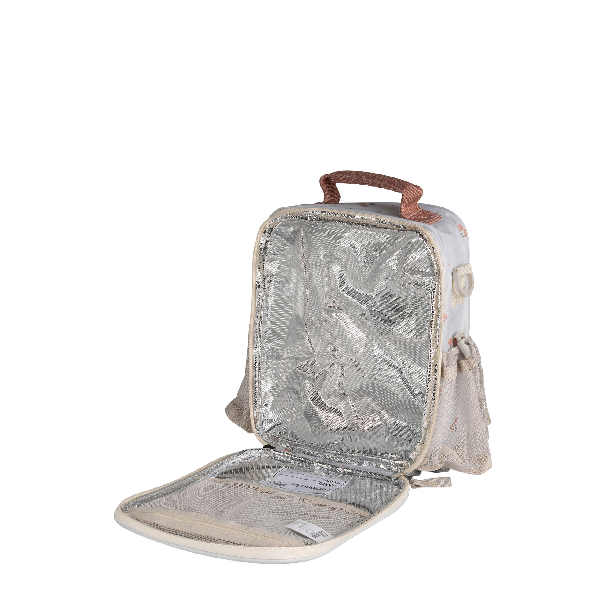 حقيبة ظهر للغداء عازلة للحرارة من سيترون - نقشة كرز image number 4