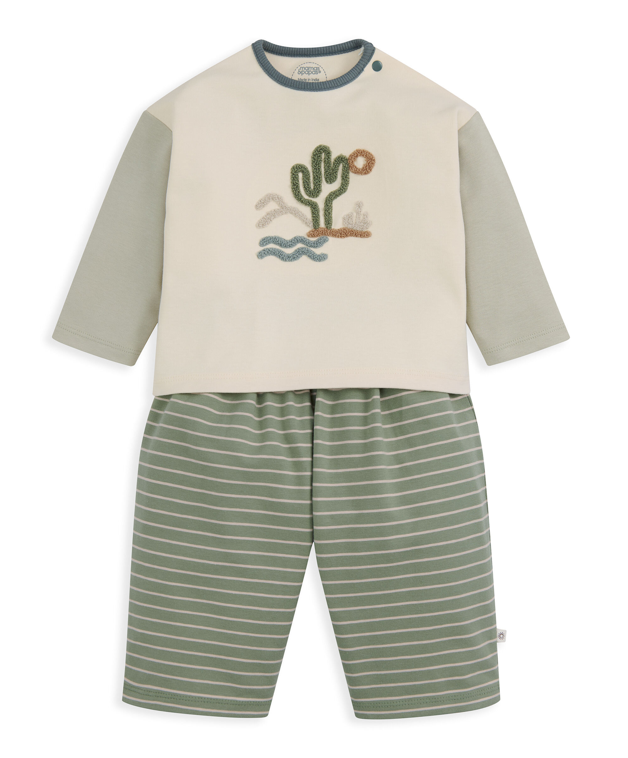 Sunshine T-Shirt & Stripped Trousers image number 2