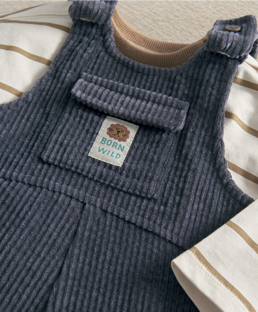 2pc Cord Dungaree Set image number 7