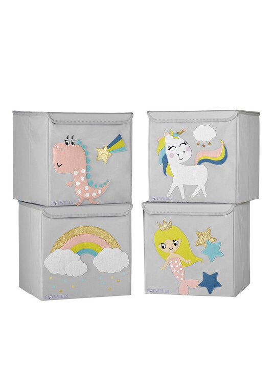 صندوق تخزين للأطفال من بوتويلز - تصميم يونيكورن image number 3