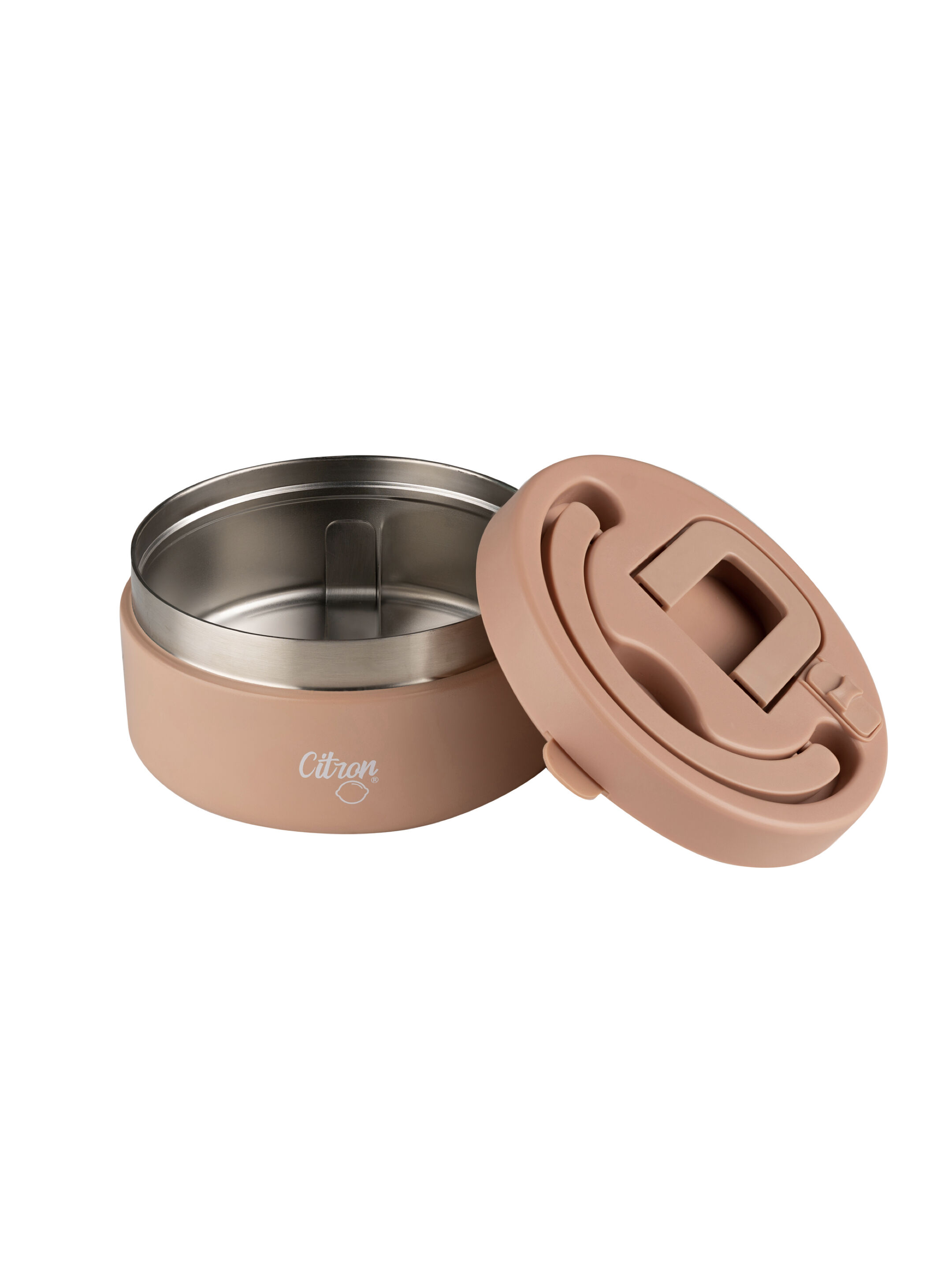 برطمان طعام ستانلس ستيل بسعة 400 ملل - وردي