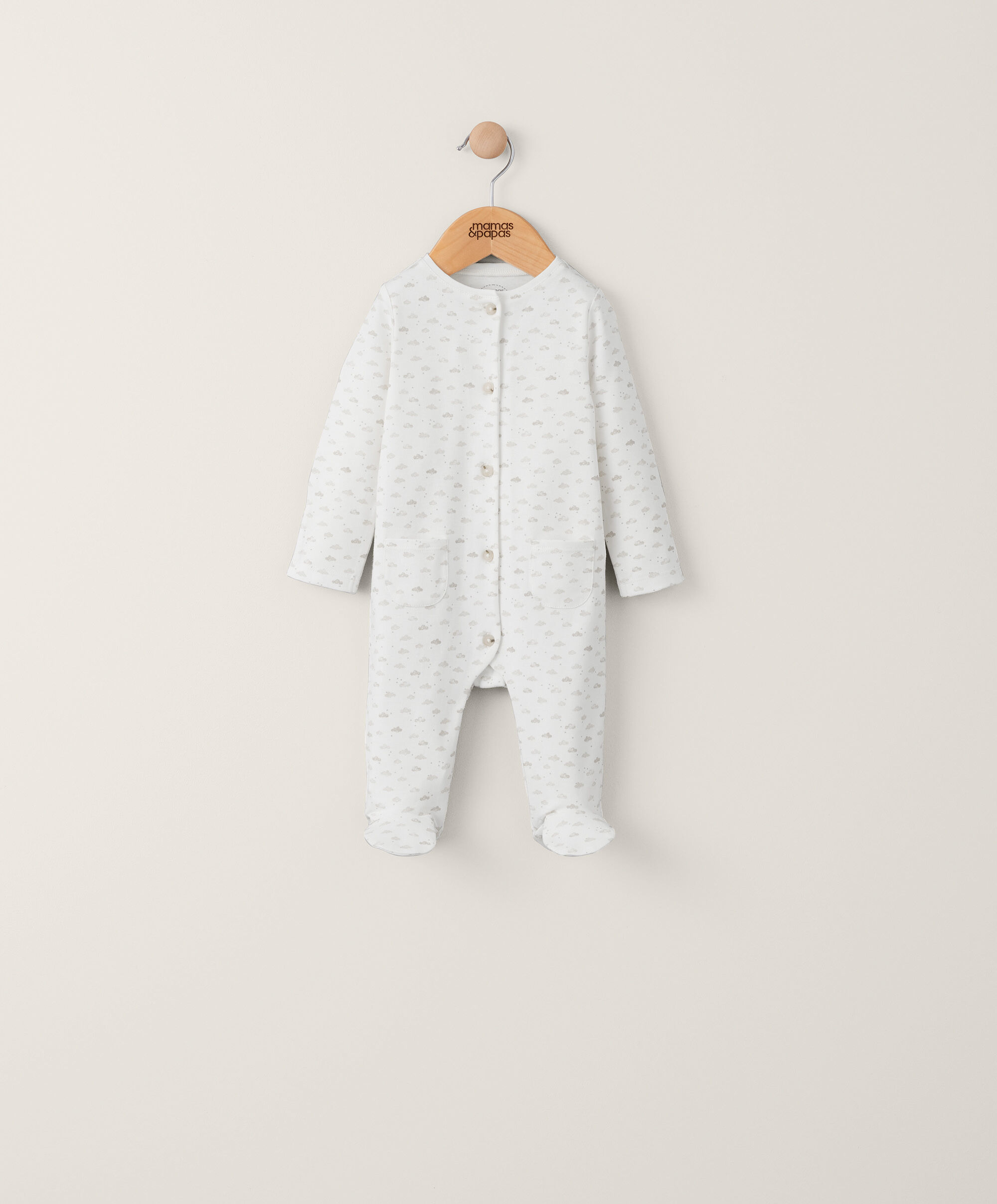 لباس الكل في واحد بأزرار ونقشة سحب بالكامل image number 1