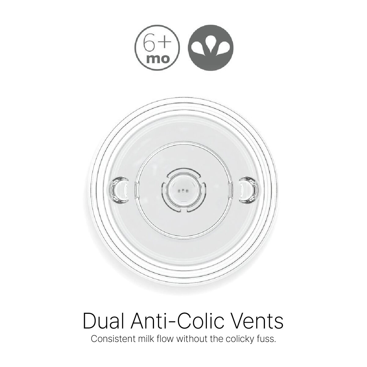 مجموعة حلمات كوموتومو شفافة ناتشورال تيت (تدفق بطيء) سيليكون، قطعتين image number 4