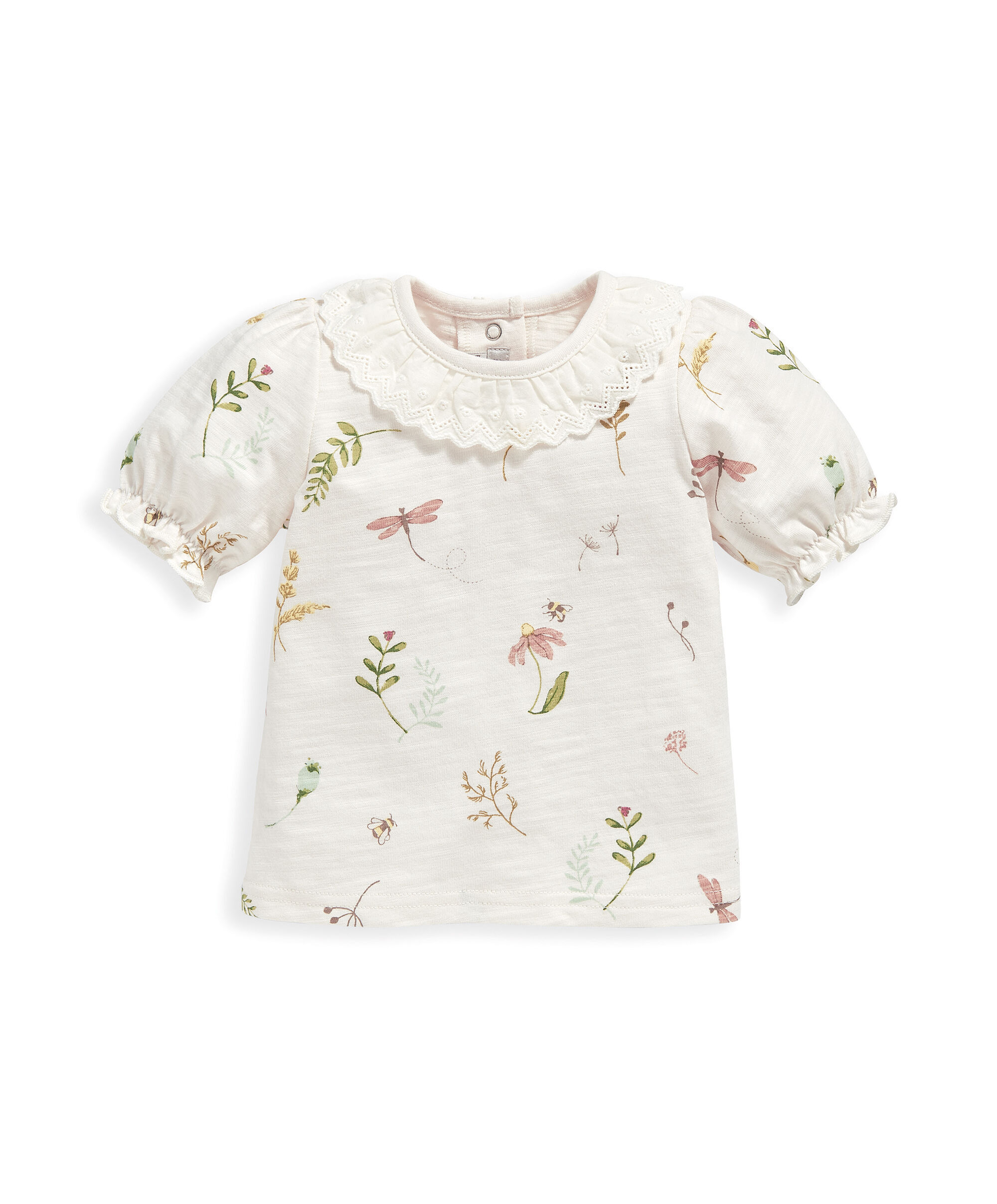 تي شيرت بطبعة زهور image number 2